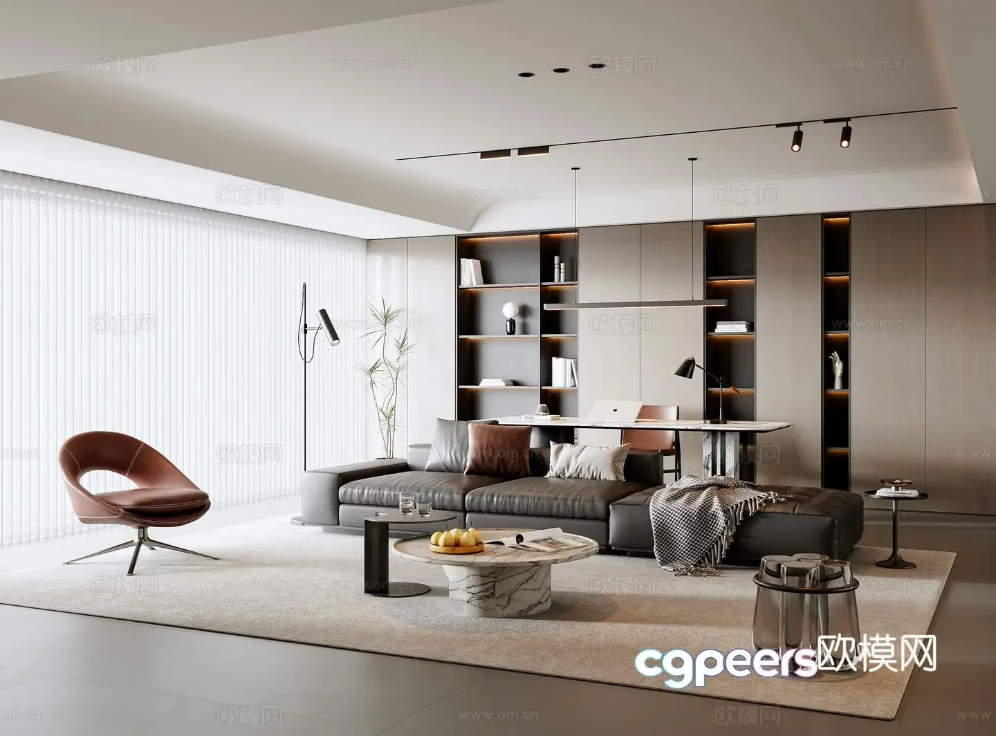 Italian living room 3d model