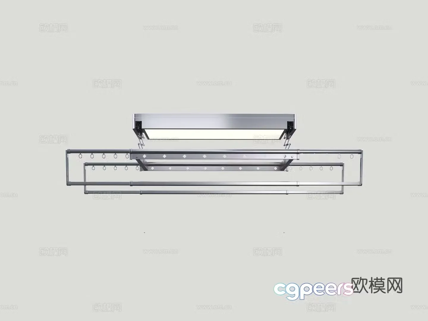 Smart clothes drying hanger 3D model