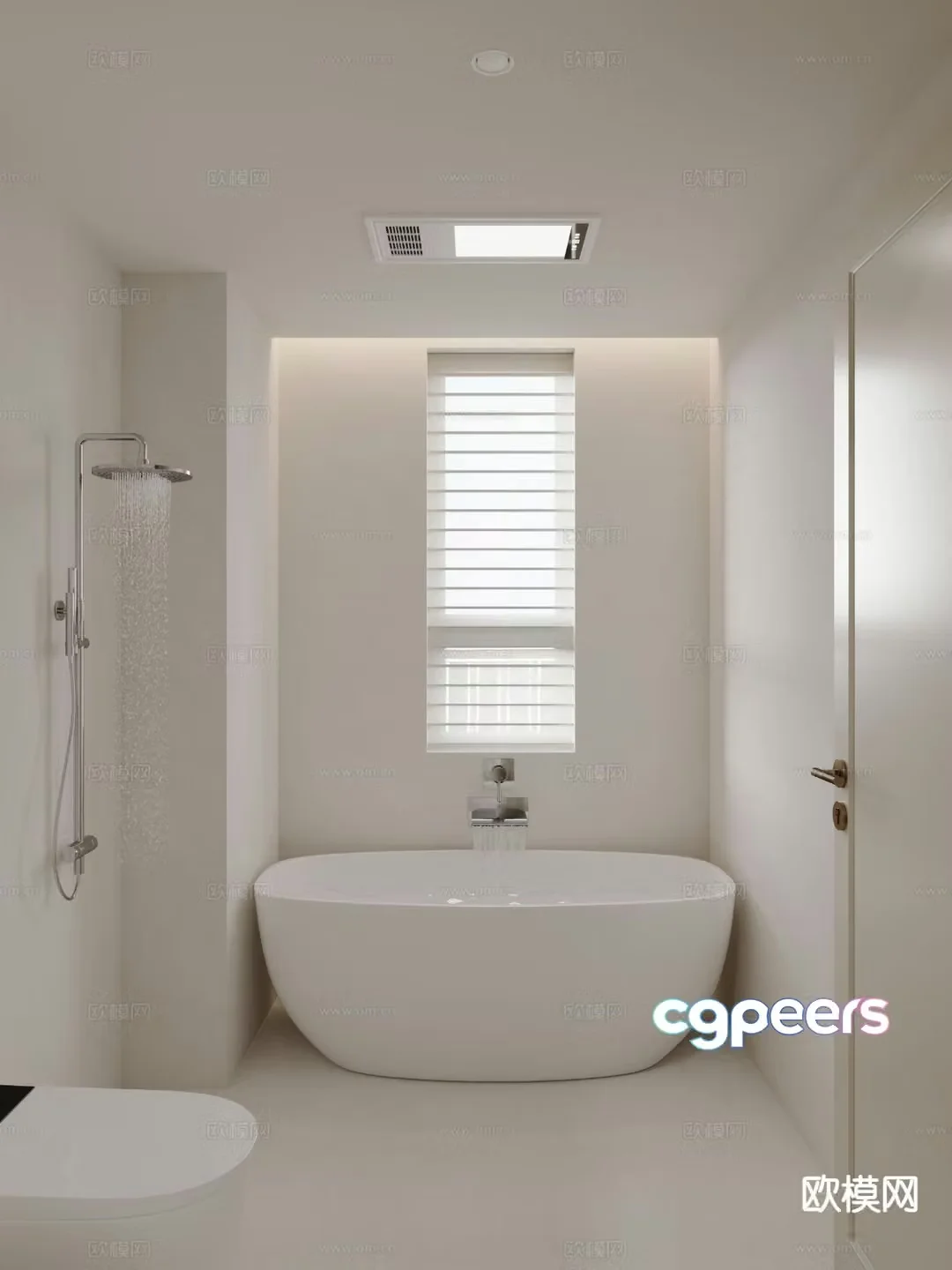 Modern bathroom bathroom toilet 3d model