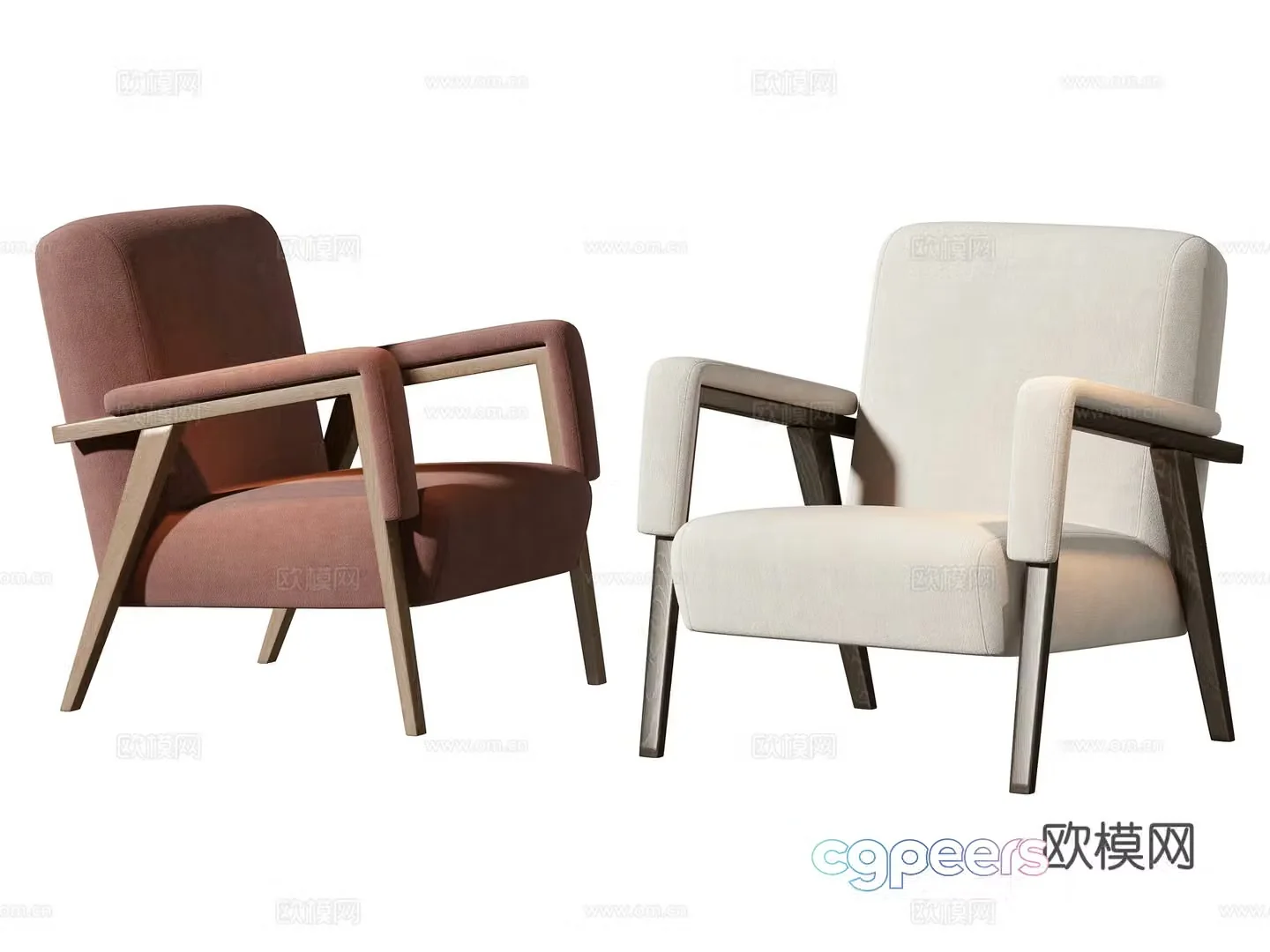 Modern leisure chair 3d model