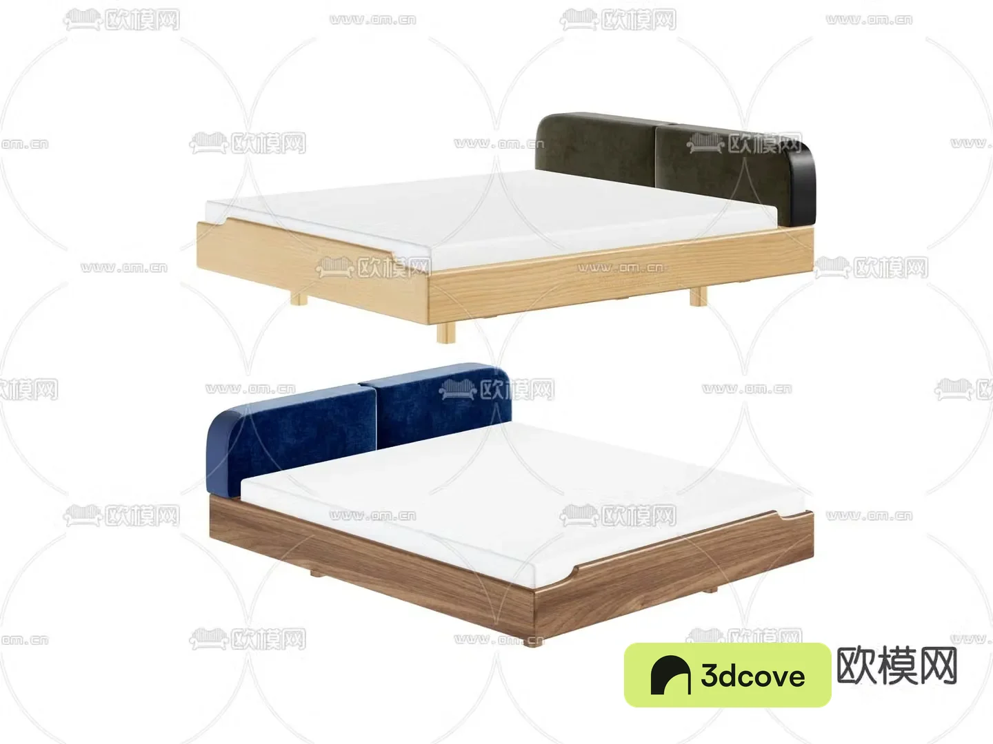 Modern double bed