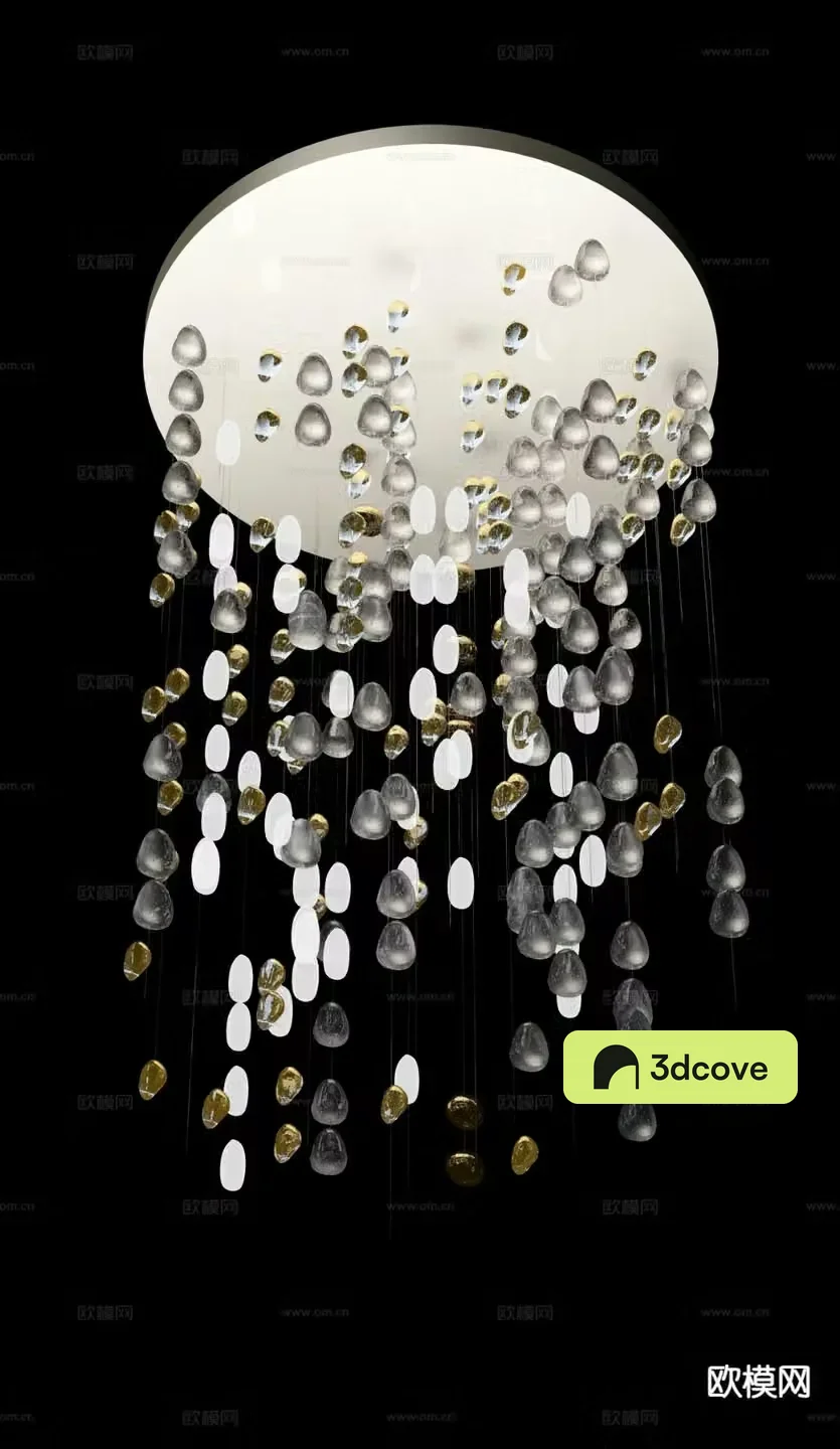 Modern crystal chandelier