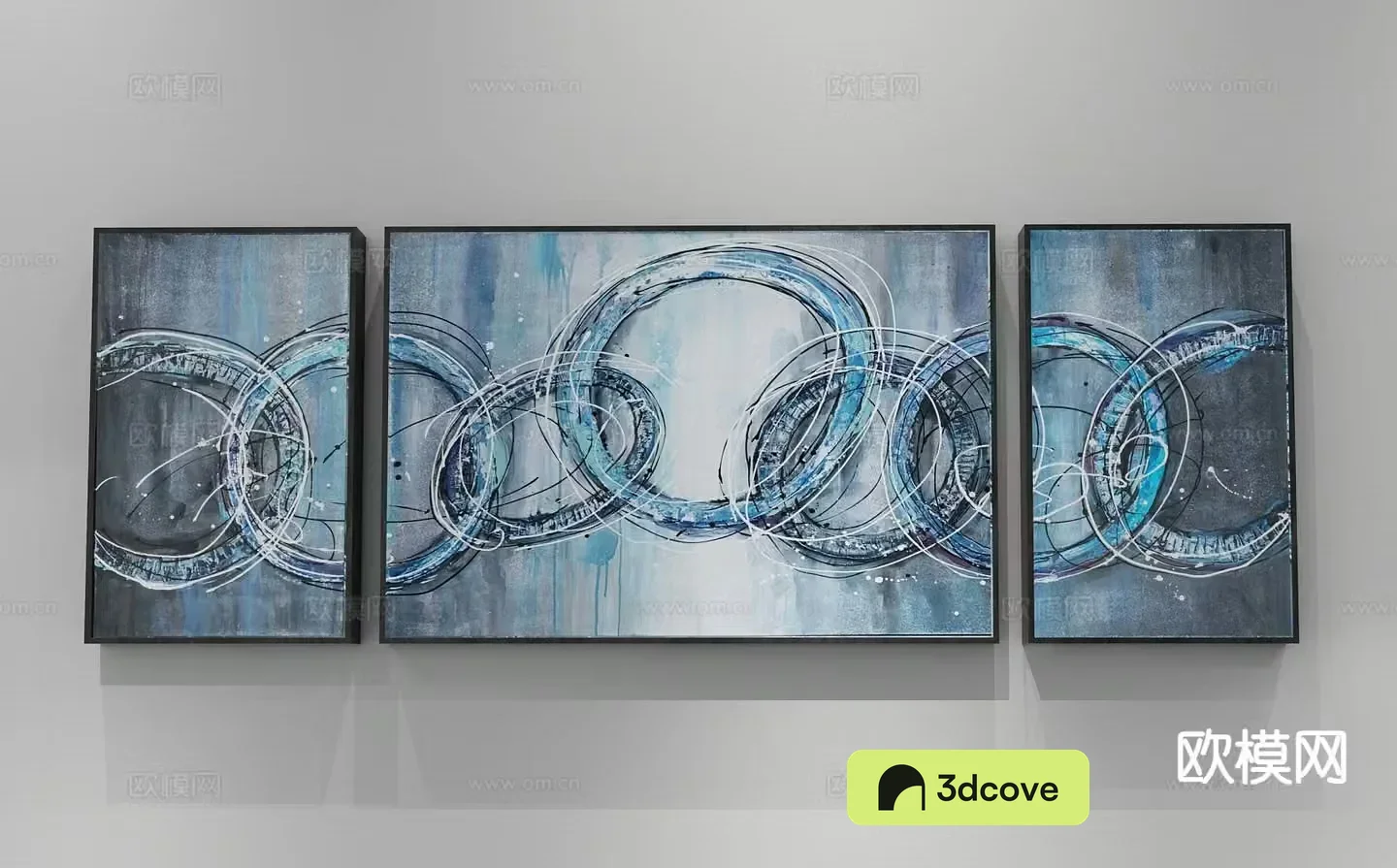 New Chinese style decorative painting combination painting abstract painting