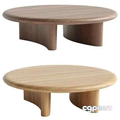 Wooden Coffee Table 3D Model – 14207 – CORONA Render