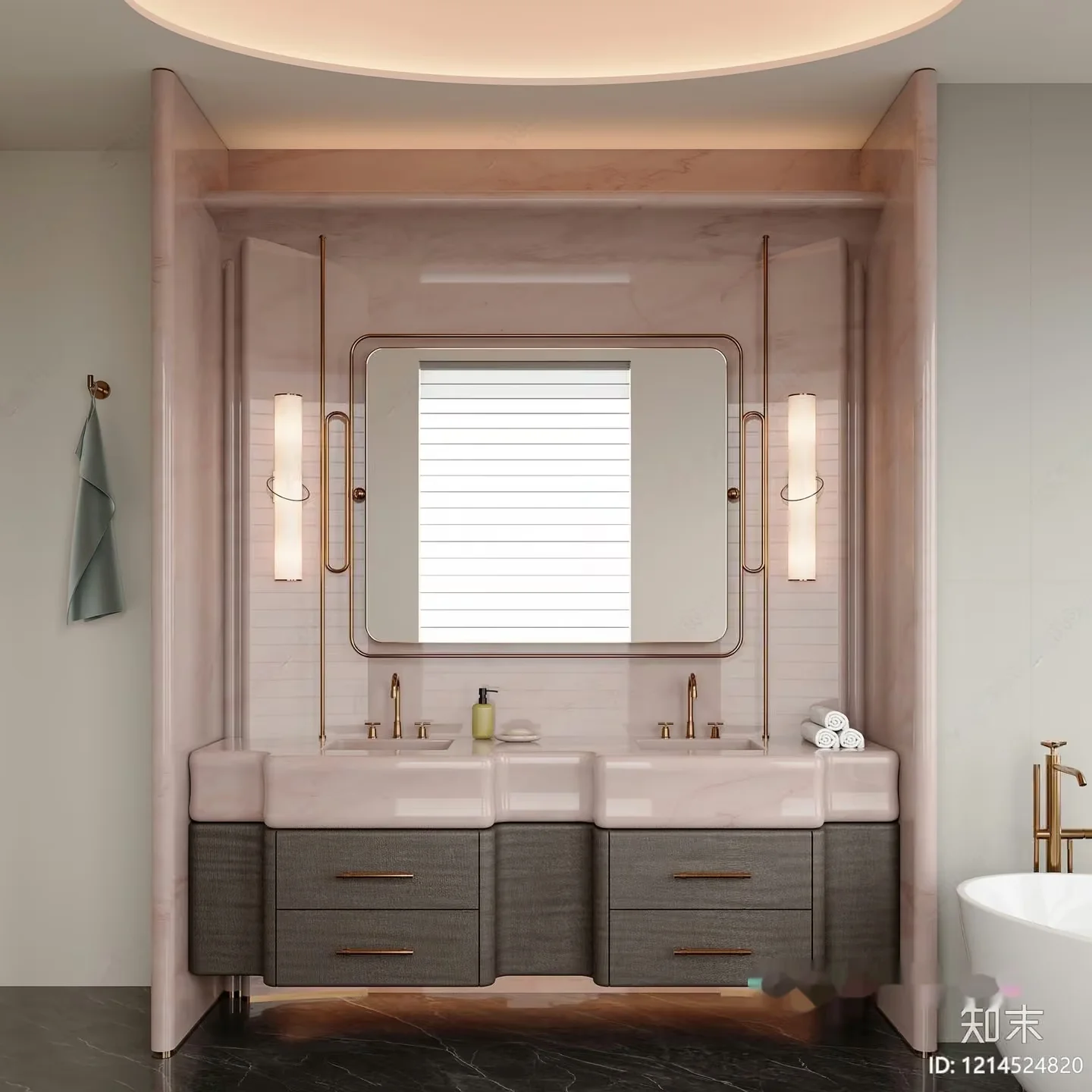 Modern Bathroom 3D Model – 10430 – VRAY Render