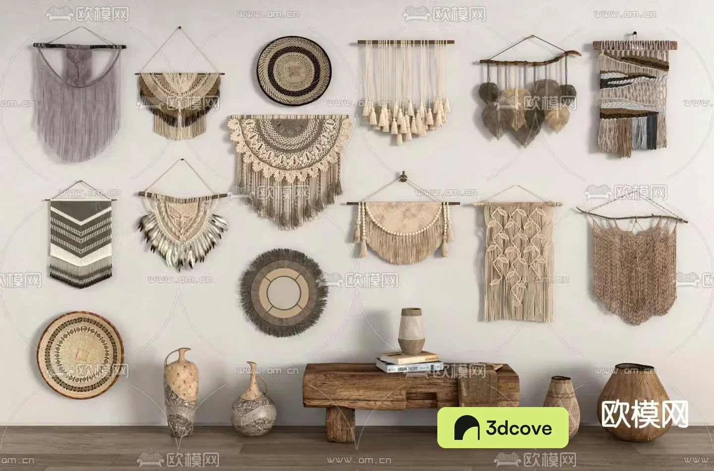 Wagyu Wall Decoration Weaving Ornament Tassel