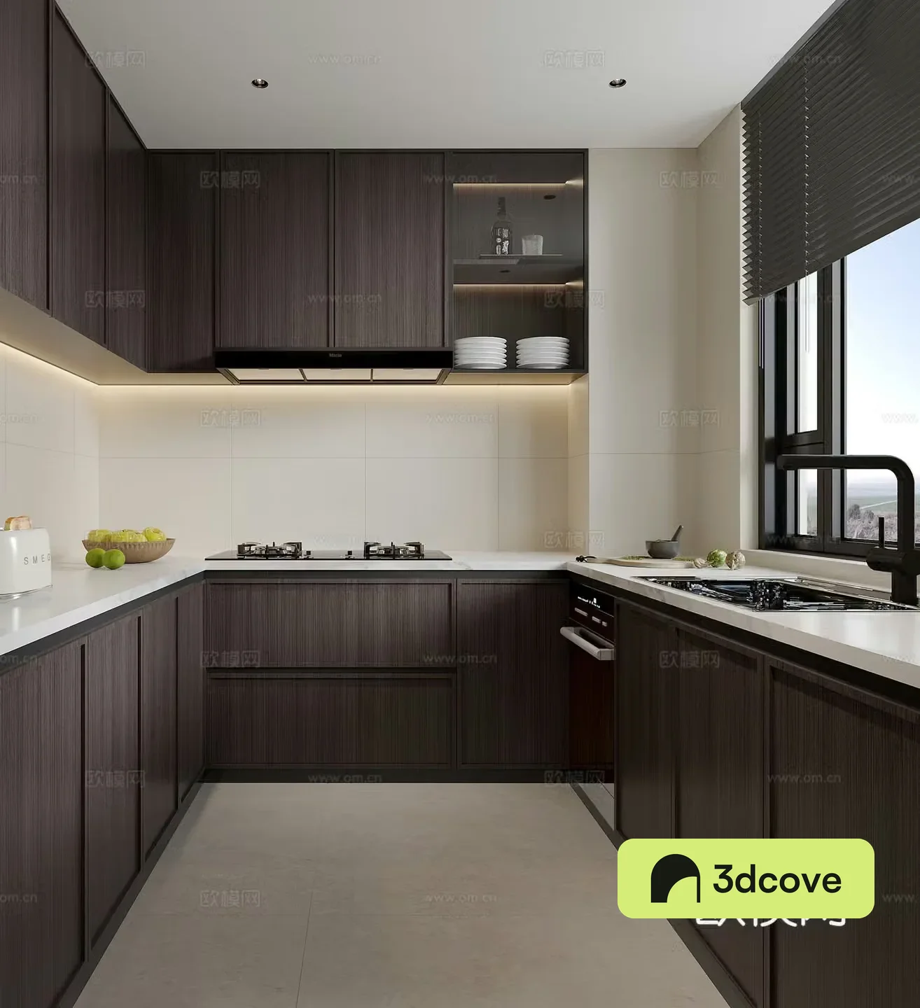Modern minimalist kitchen