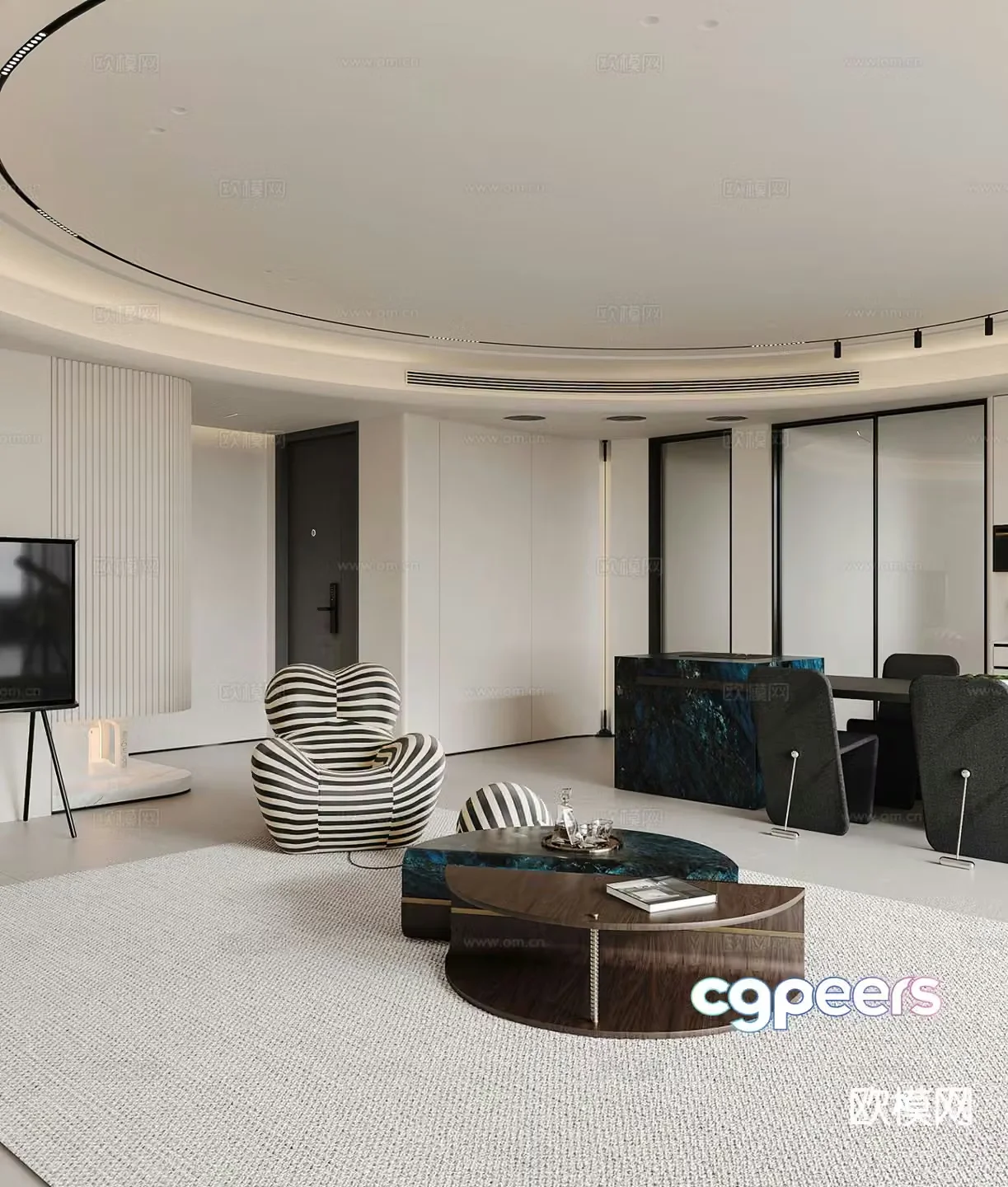Italian living room 3d model
