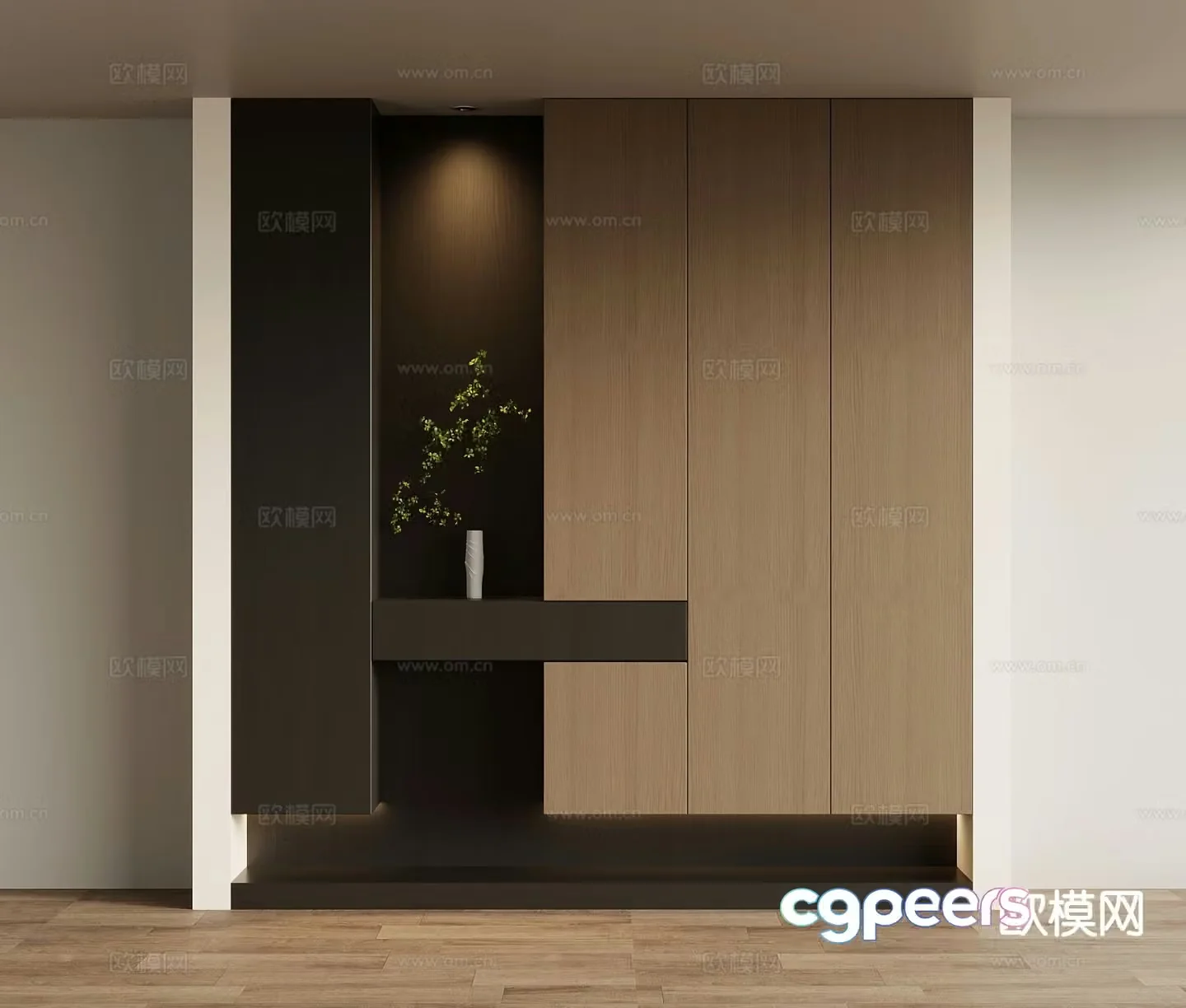 Entrance shoe cabinet Entry shoe cabinet 3D model
