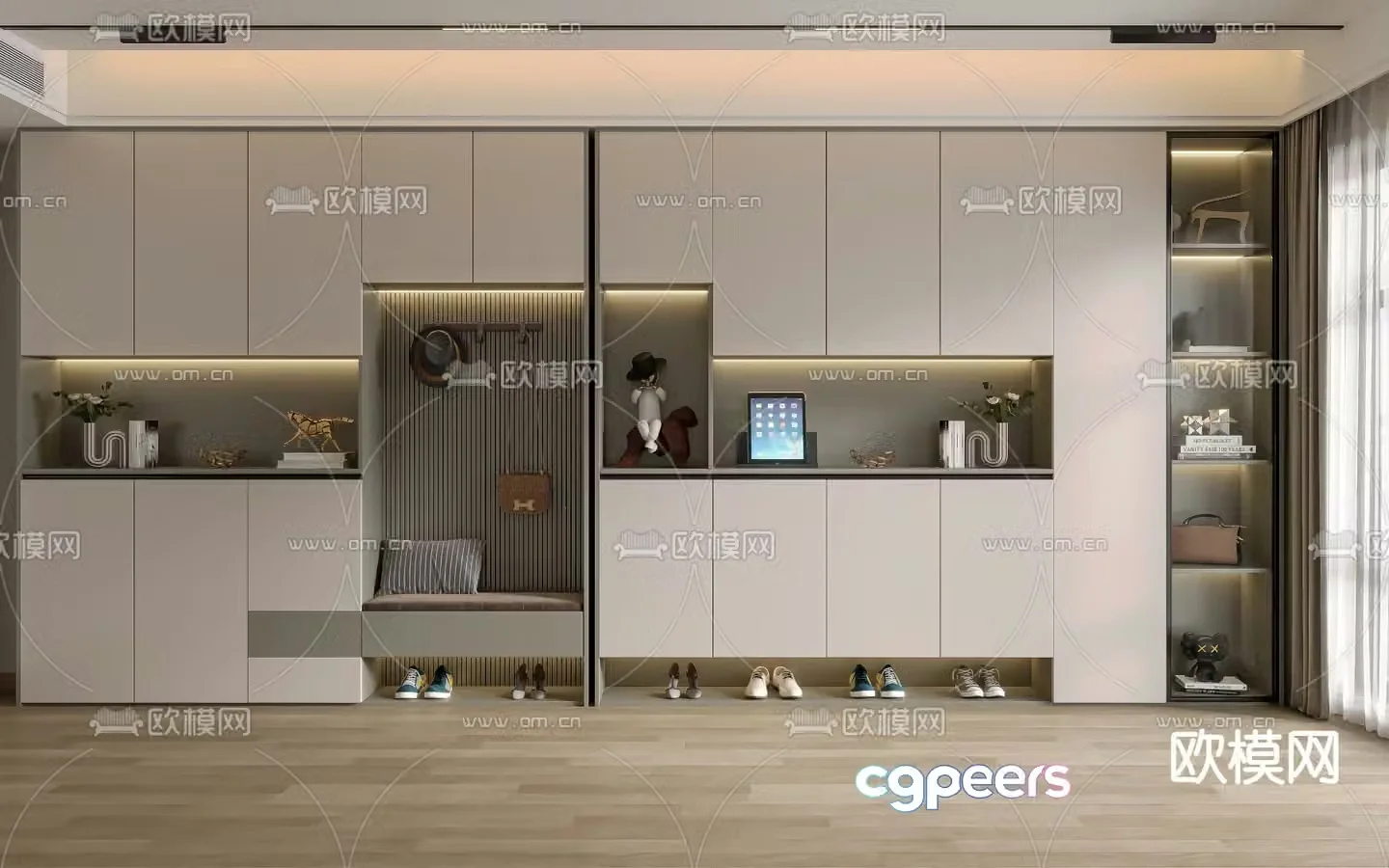 Entrance shoe cabinet Entrance entrance 3D model