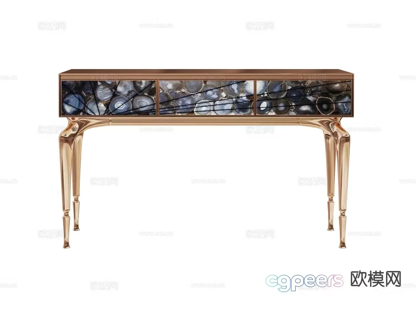 visionnaire entrance table end viewing platform 3D model