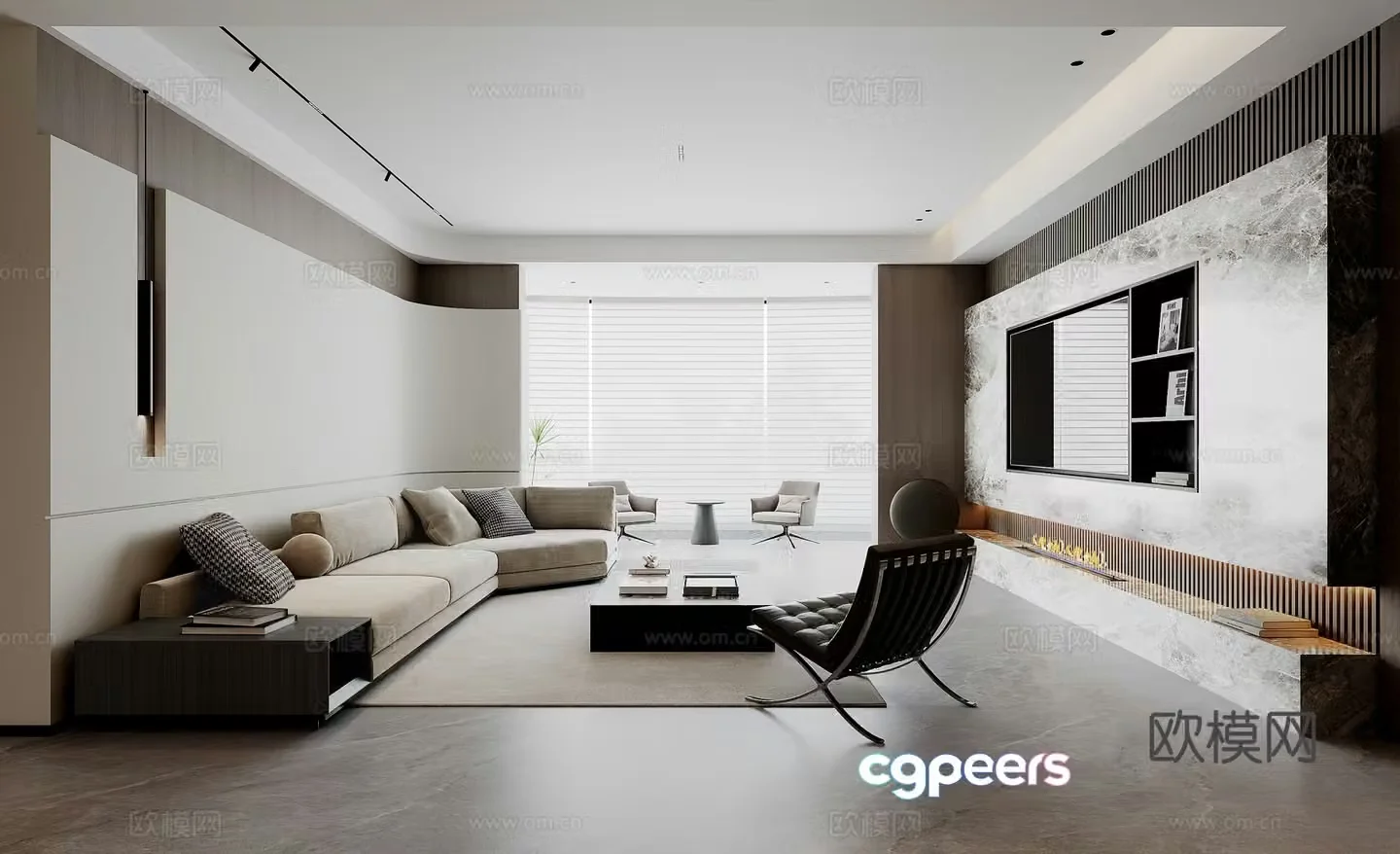 Italian light luxury 3D model