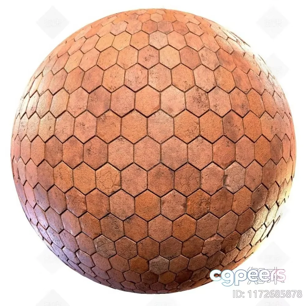 A Sphere Made Of Hexagons 3D Model – 19725 – CORONA Render