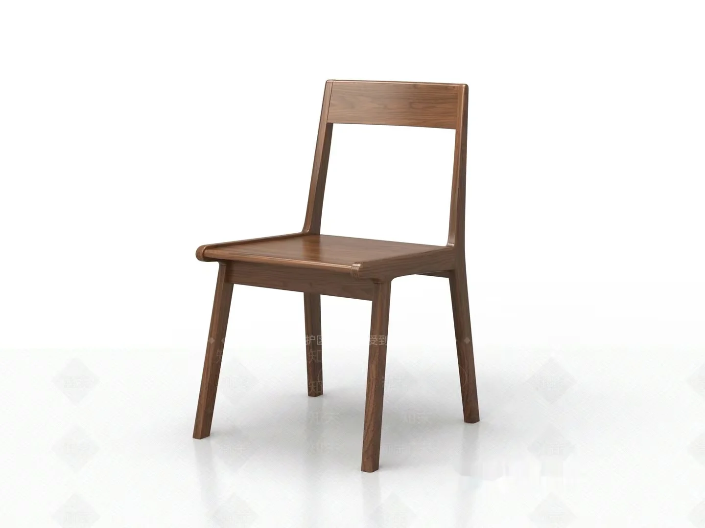 Simple Wooden Chair 3D Model – 9054 – VRAY Render