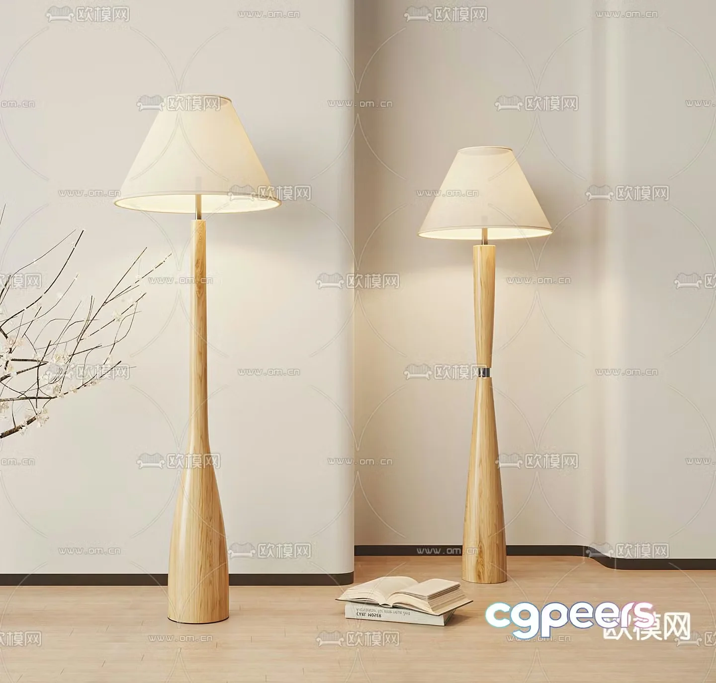 Wai Sad Floor Lamp 3D Model