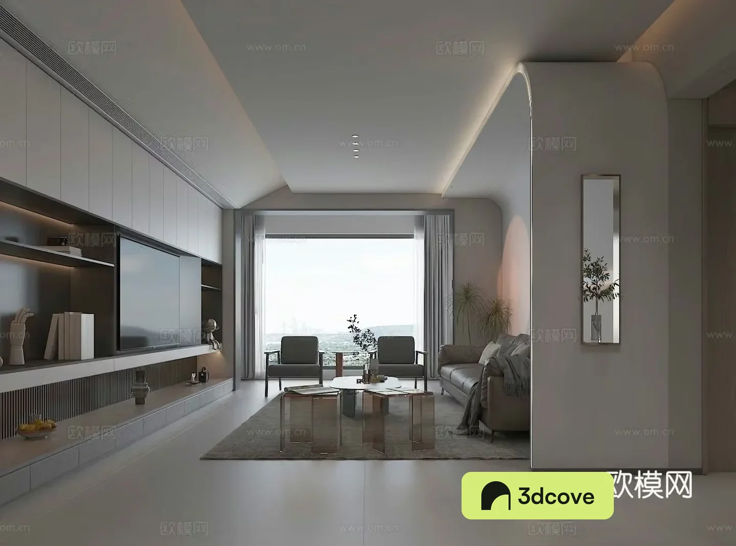 Modern living room 3d model