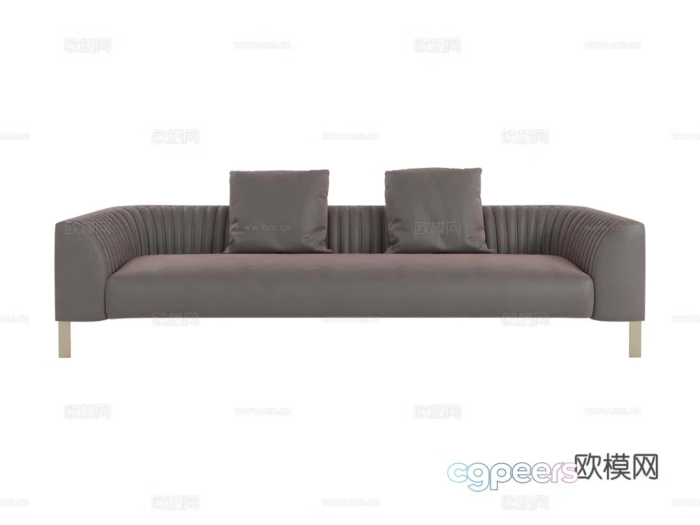 visionnaire italian three seater sofa 3d model