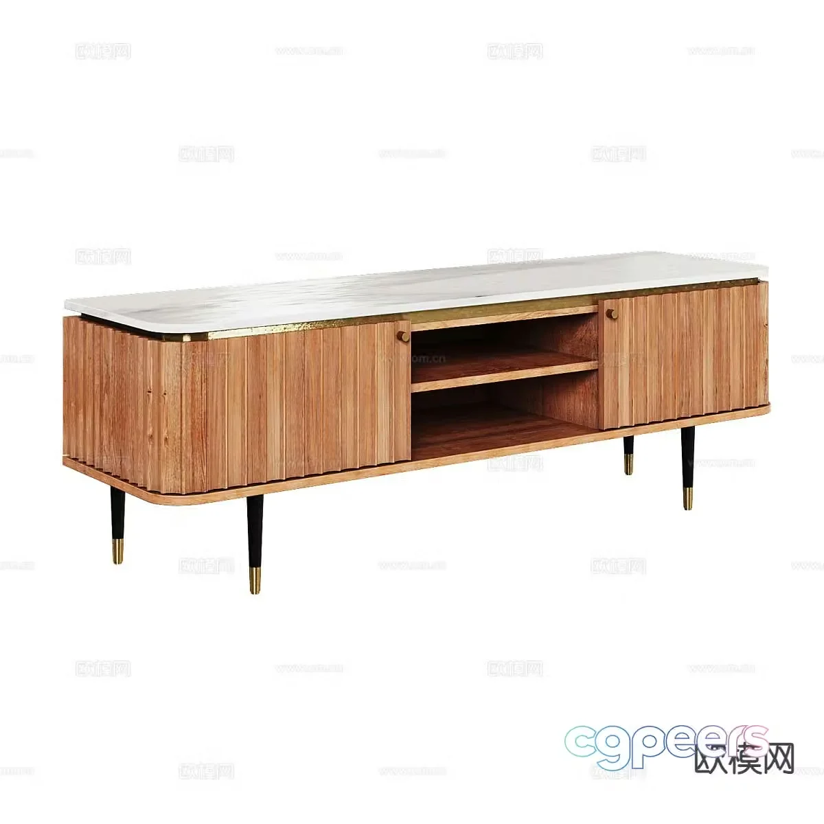 Nordic TV cabinet 3d model