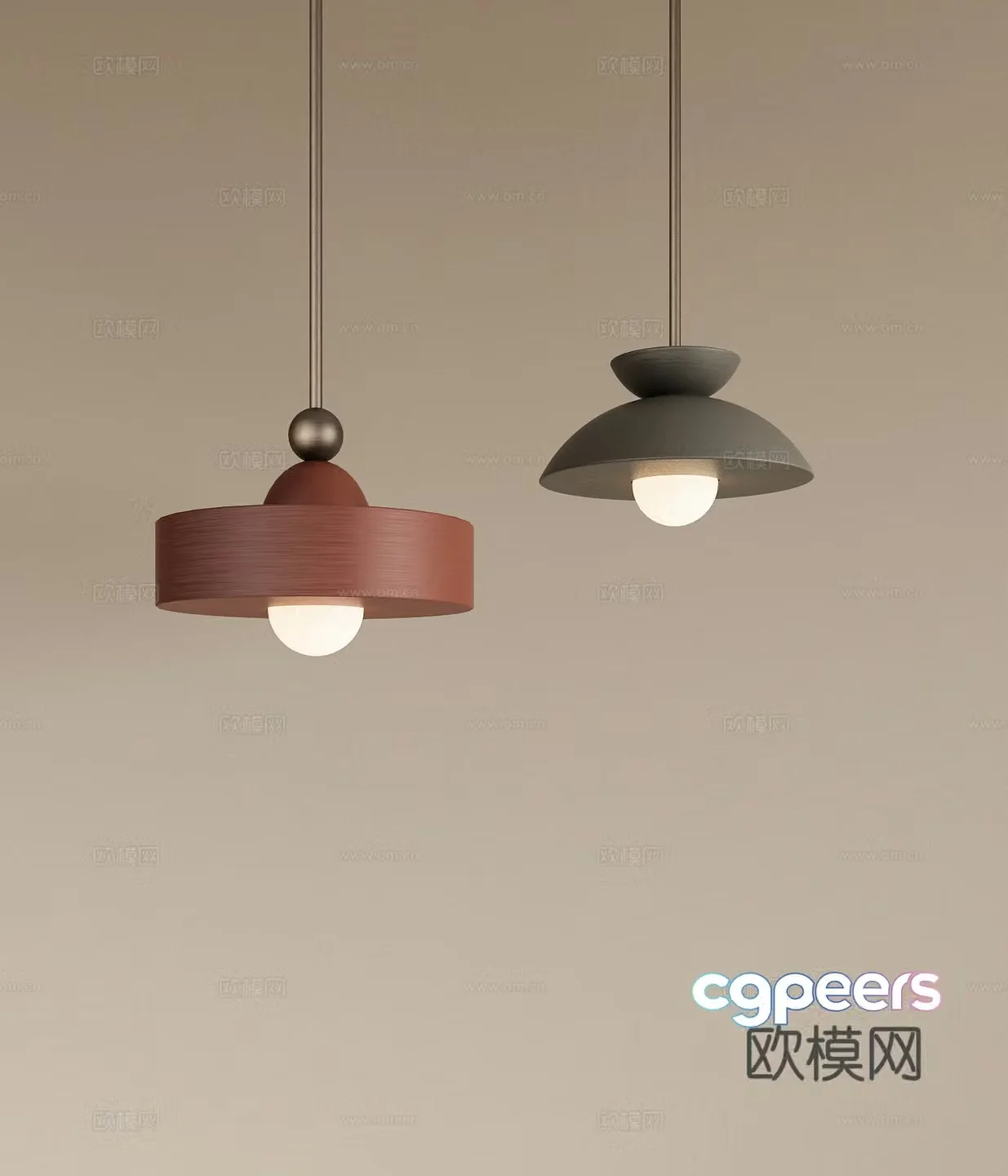 Wasabi Medium Style Restaurant Chandelier Metal Chandelier Bedside Chandelier Round Chandelier Study Chandelier 3D Model