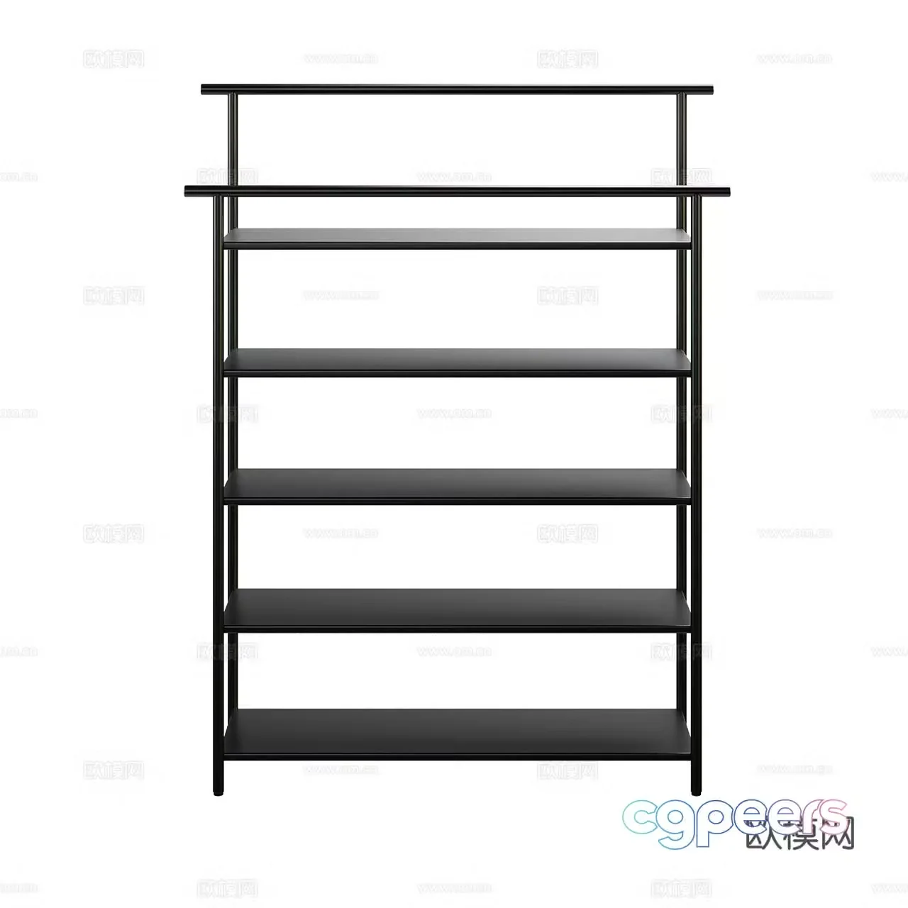 Ferm Living Minimalist Bookshelf Display Shelf Decorative Shelf Shoe Rack Storage 3D Model