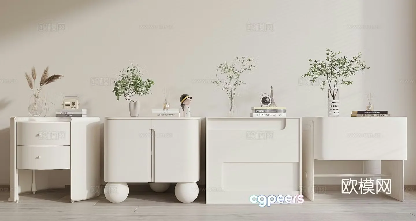 Modern night table 3d model