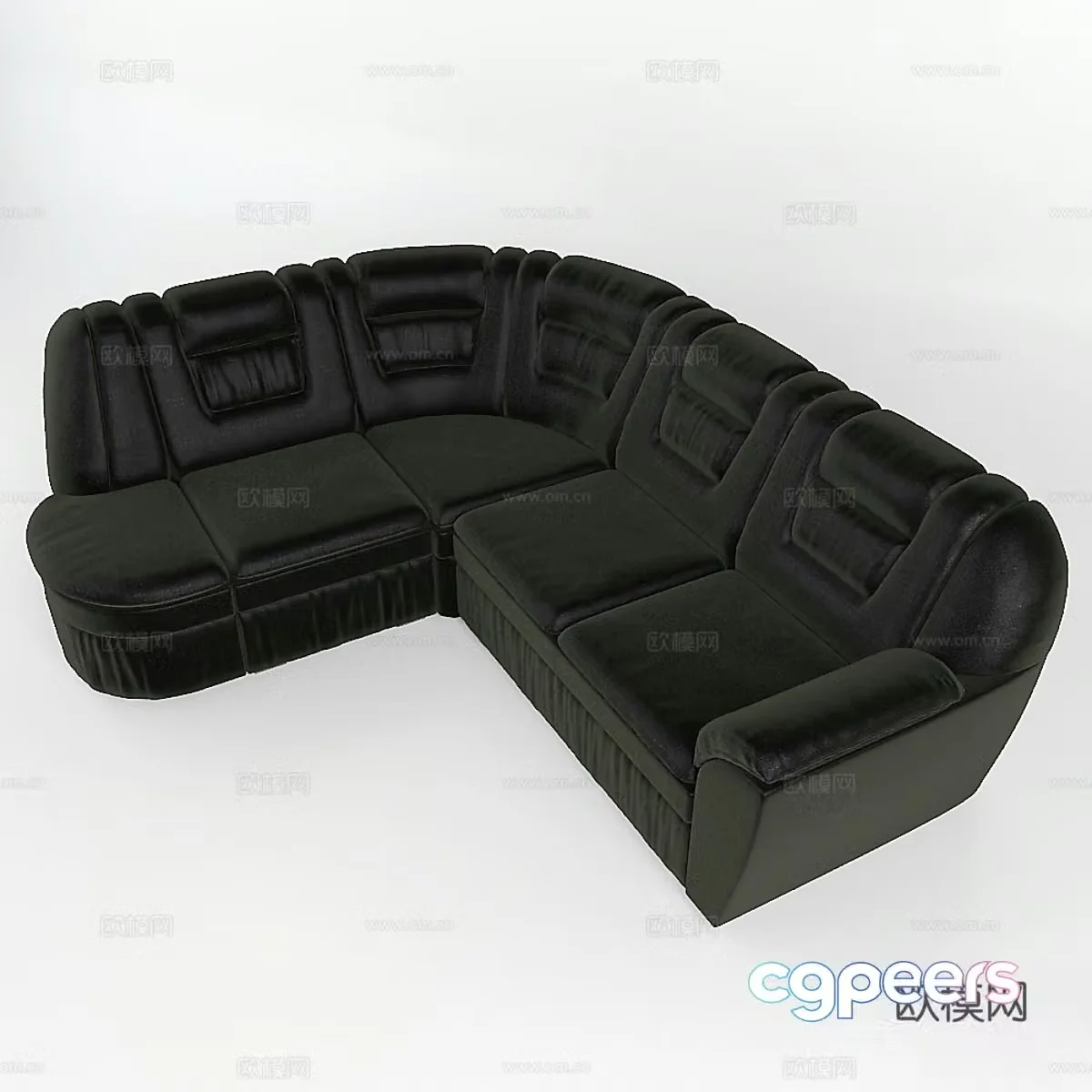 Corner sofa multi-person sofa 3d model