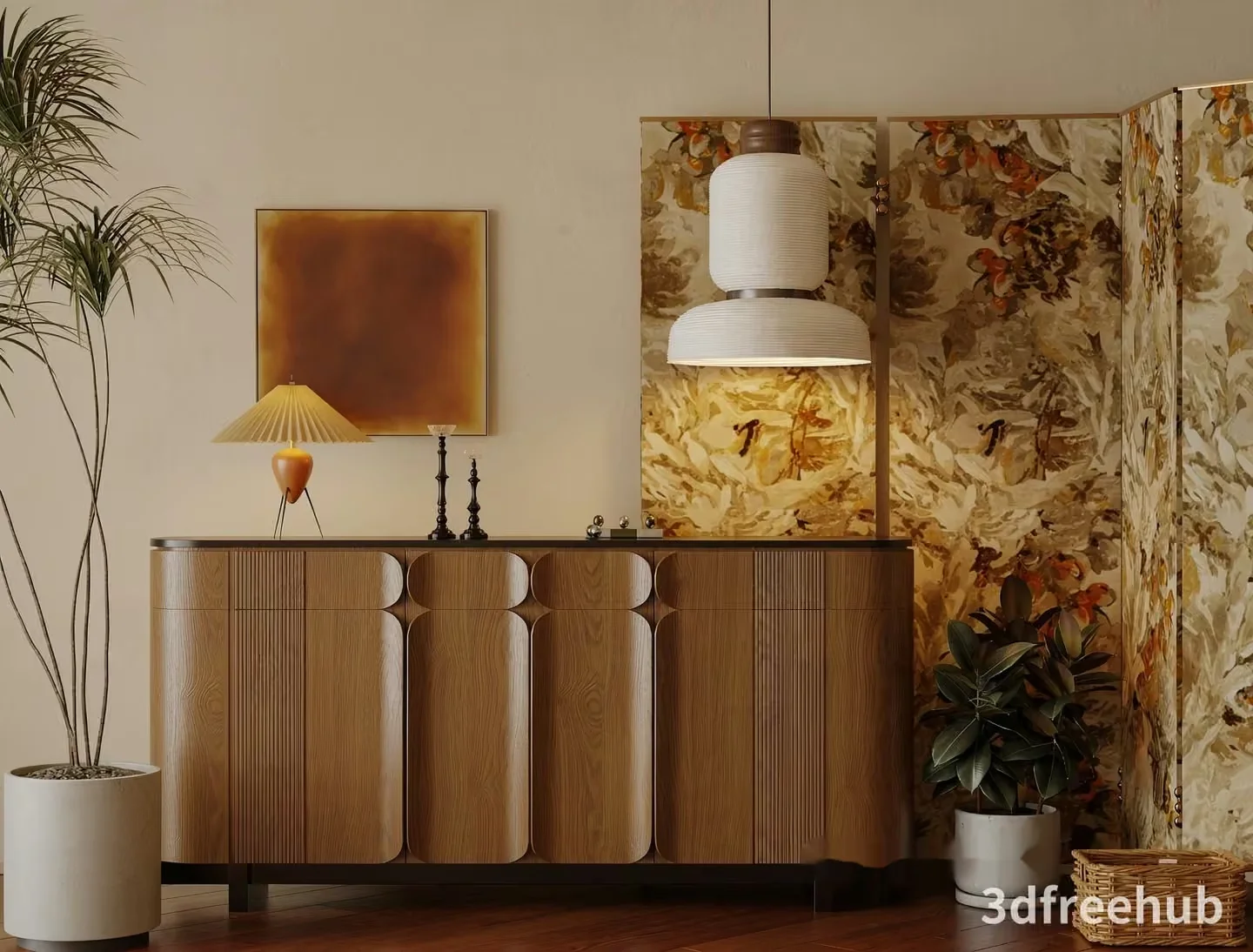 Mid-Century Modern Furniture 3D Model – 20600 – VRAY Render