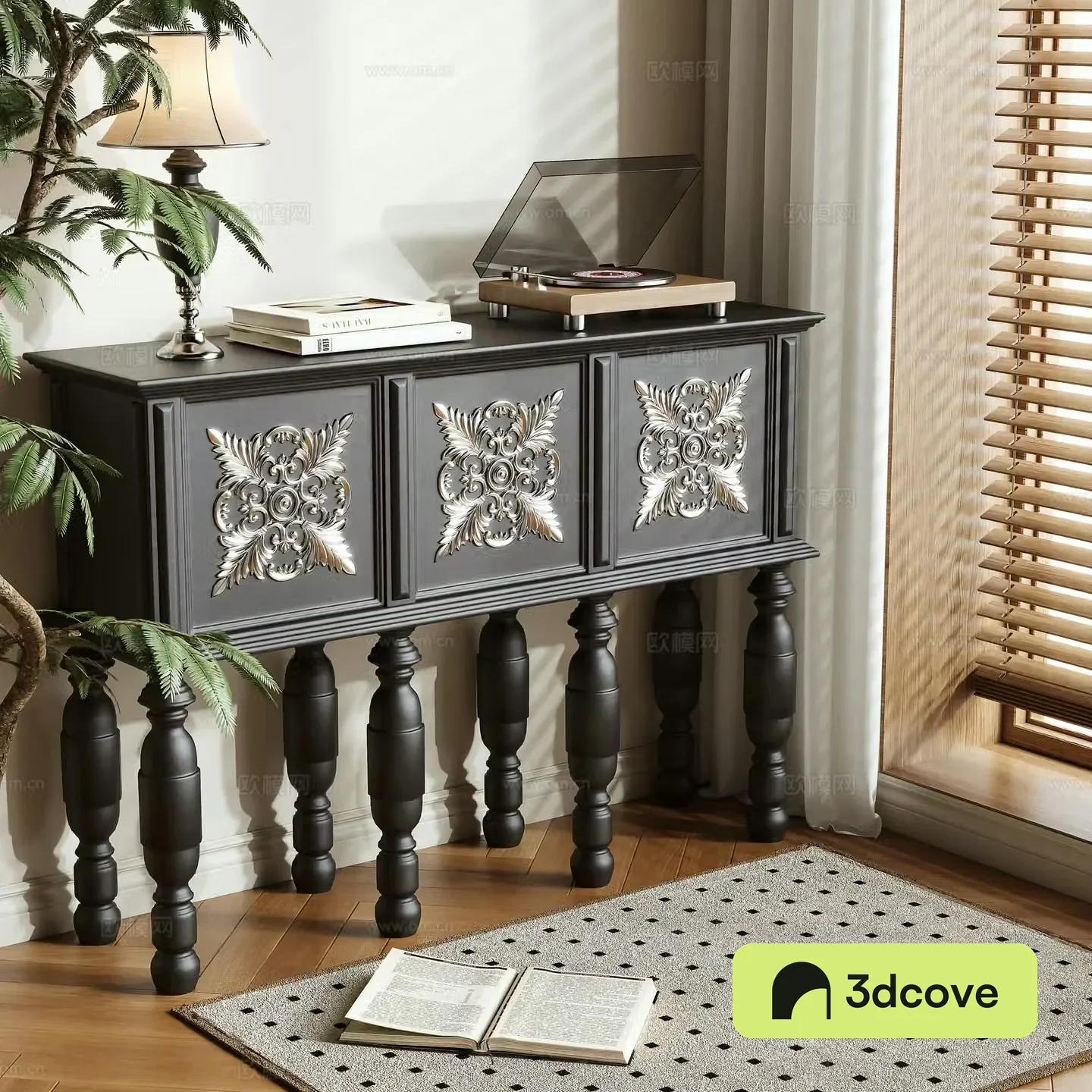 French entryway cabinet