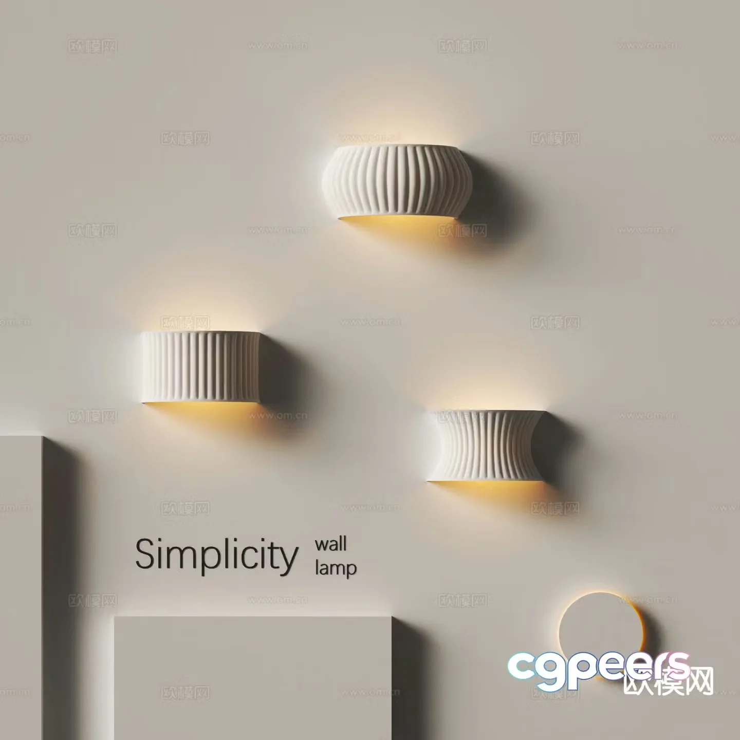 Modern creative wall lamp personalized wall lamp 3d model