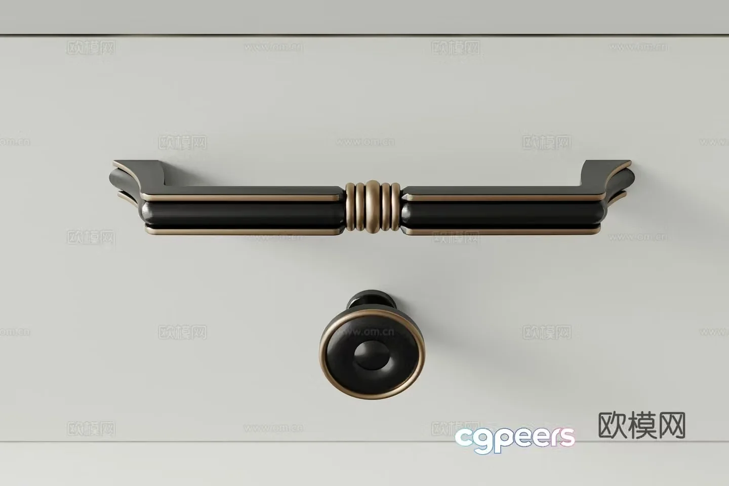 Cabinet door handle 3D model