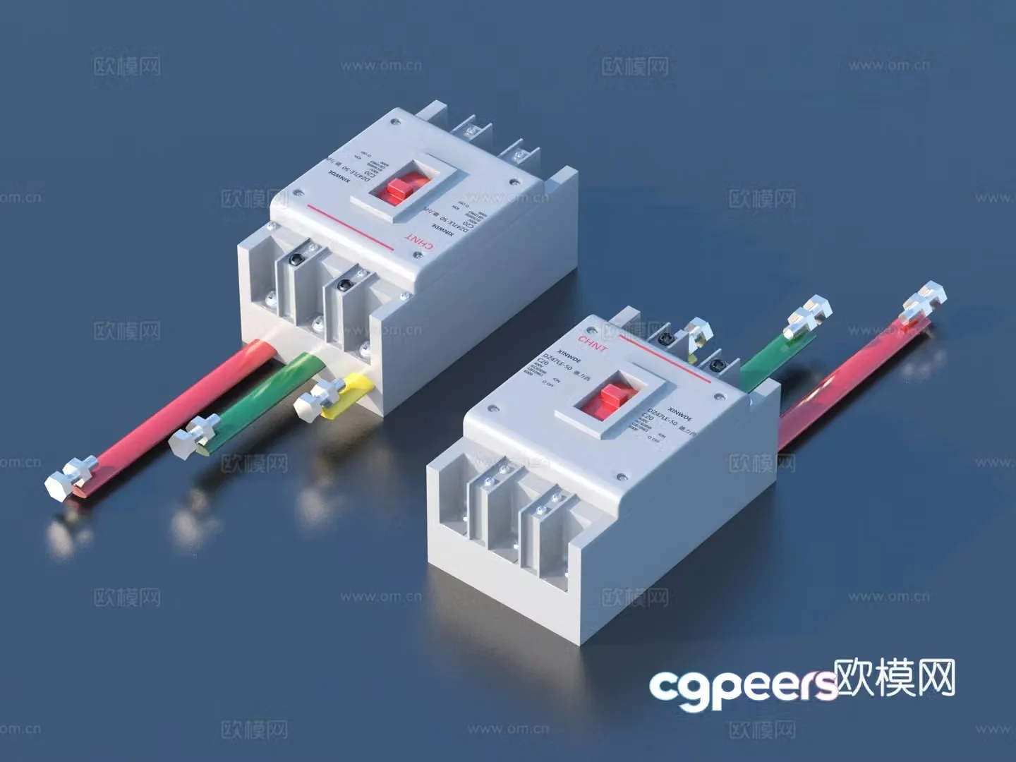 Router leakage protection switch air switch 3D model