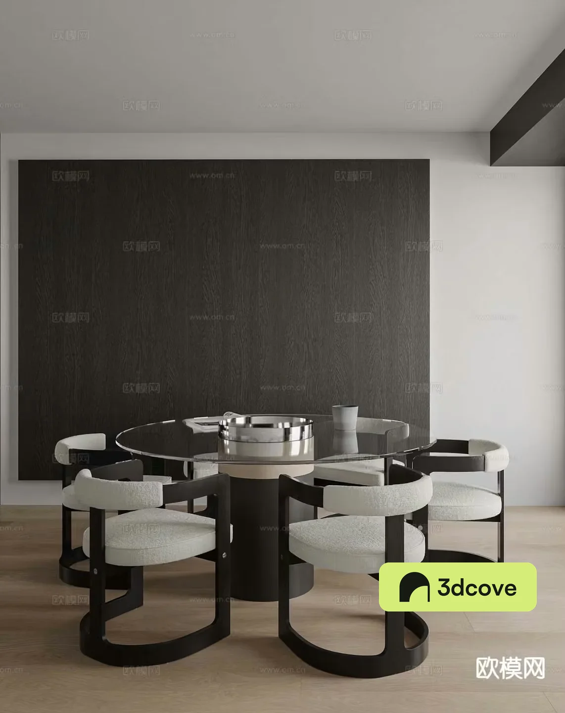 Modern dining table and chairs round dining table