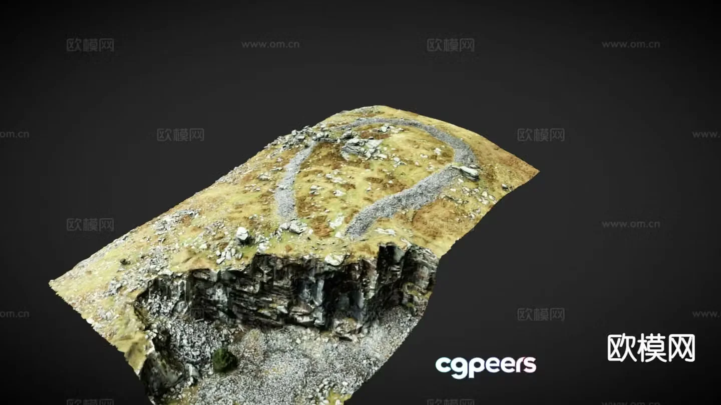 cliff mountains mountains 3d model