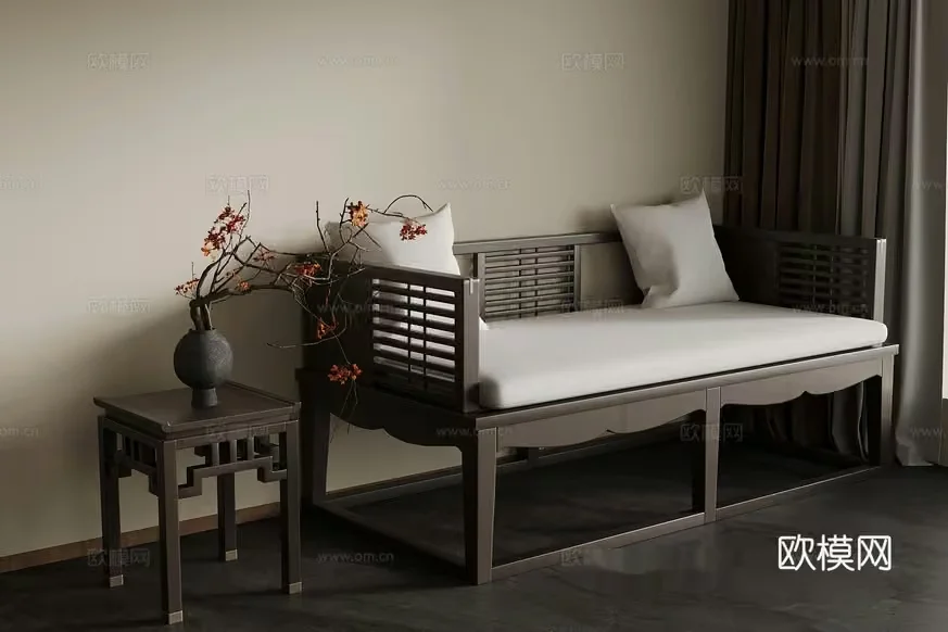Modern Asian-Style Furniture 3D Model – 14580 – VRAY Render