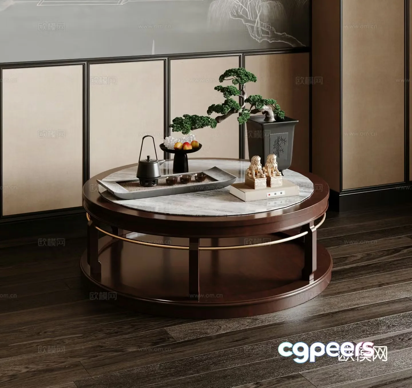 New Chinese coffee table 3D model