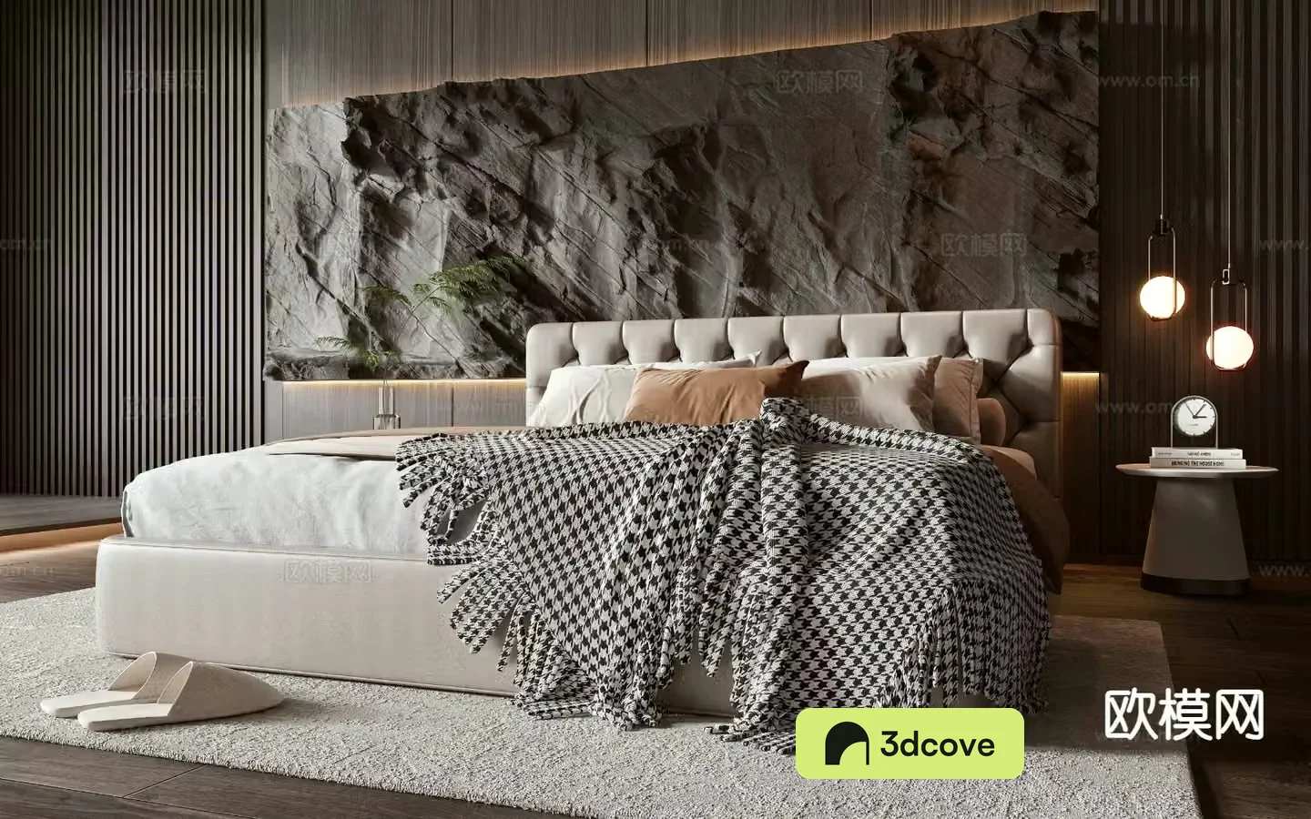 Modern double bed