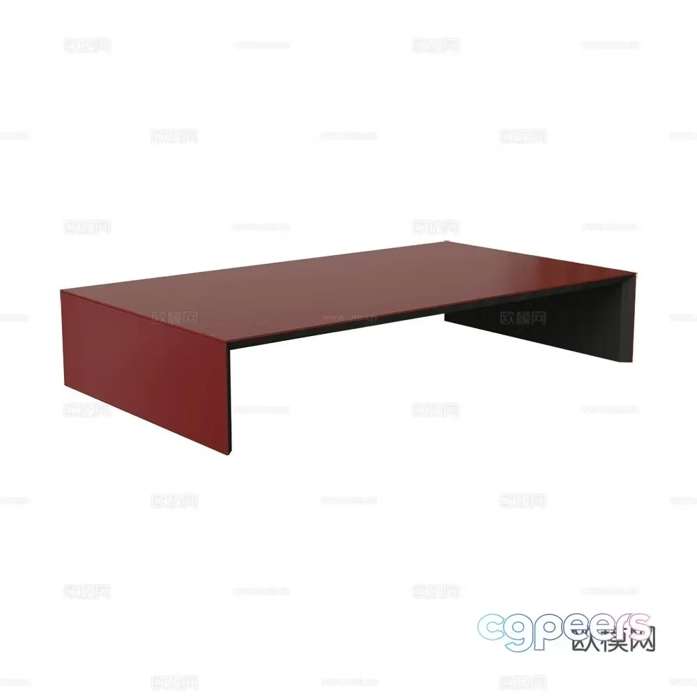Palo Nero Modern Italian minimalist coffee table Square coffee table Simple coffee table 3D model