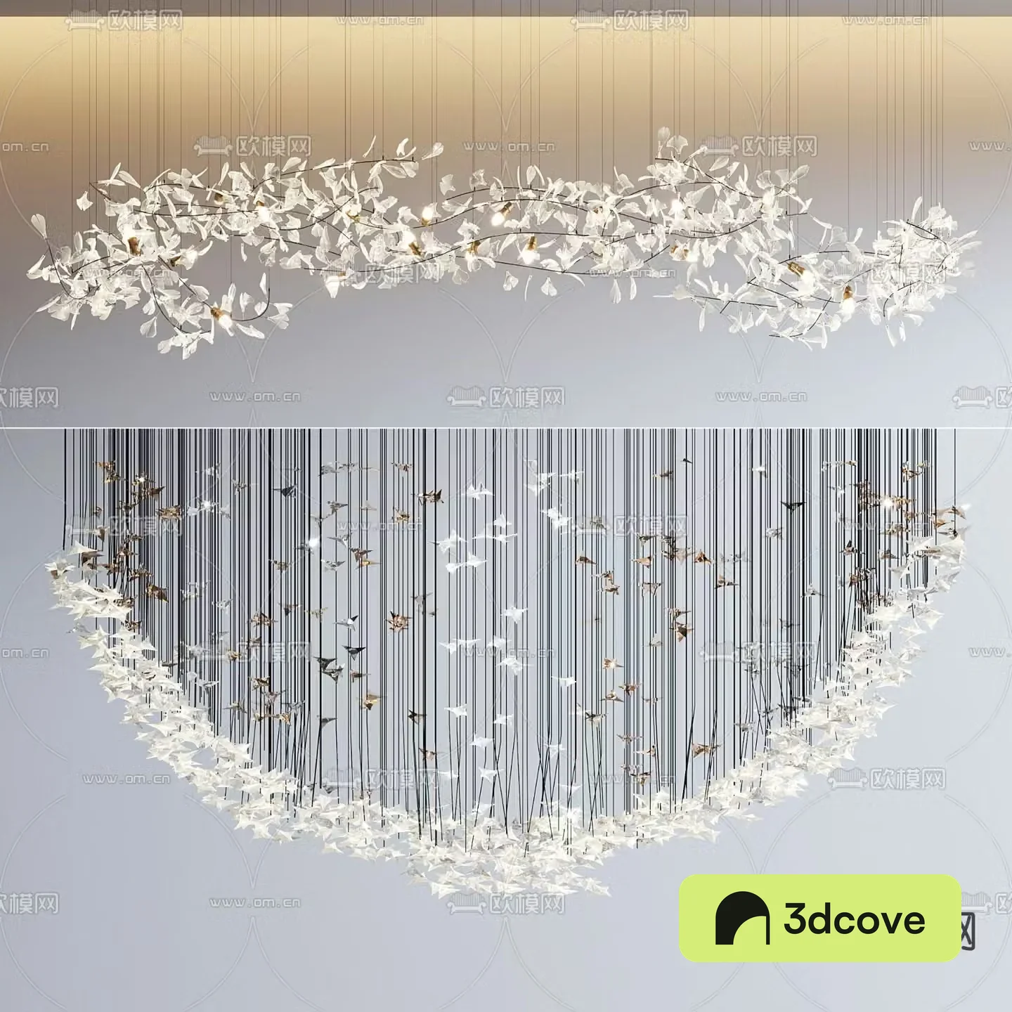 Decorative lamp crystal chandelier lobby chandelier