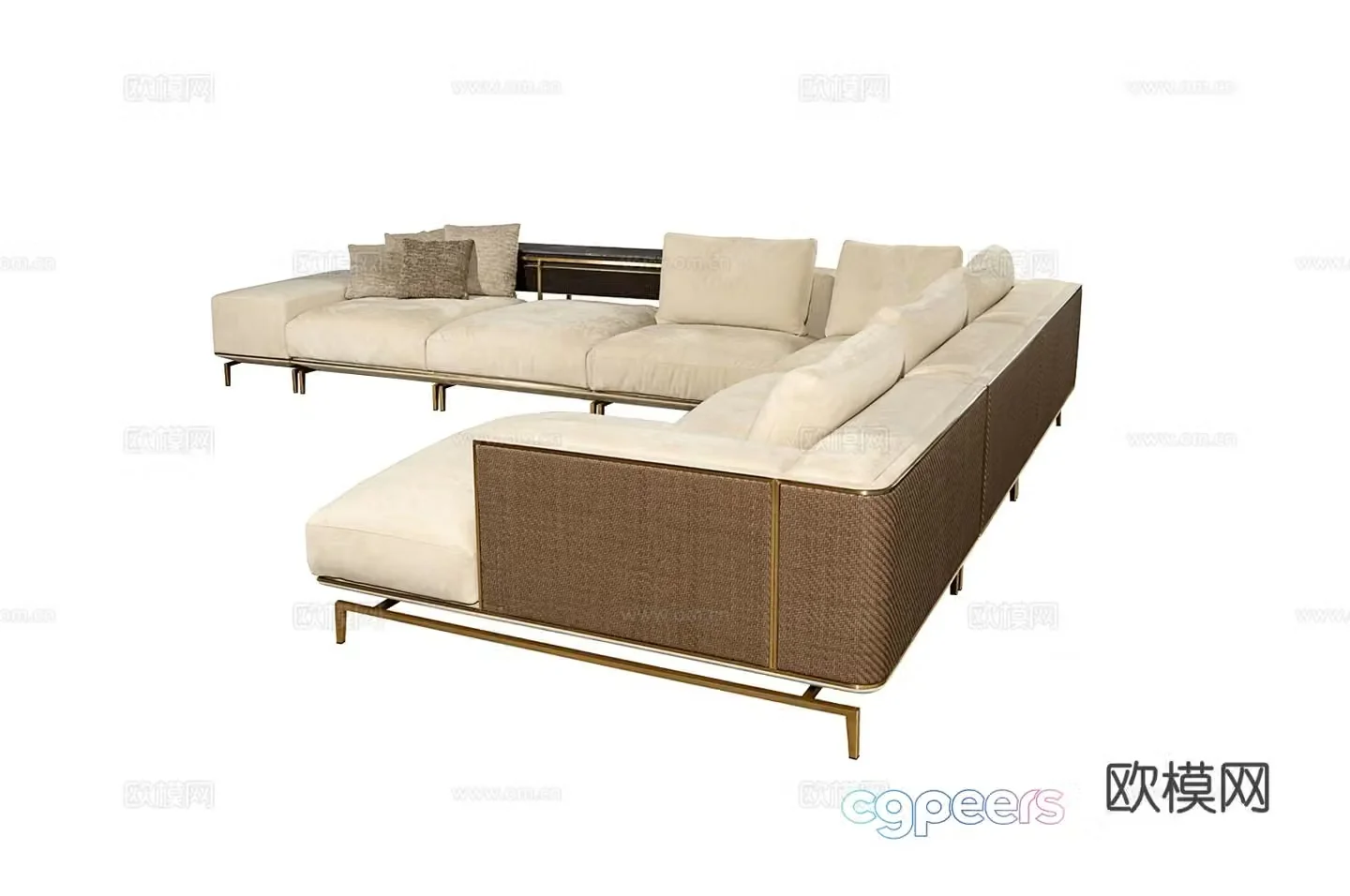 Visionnaire BACKSTAGE corner sofa 3d model