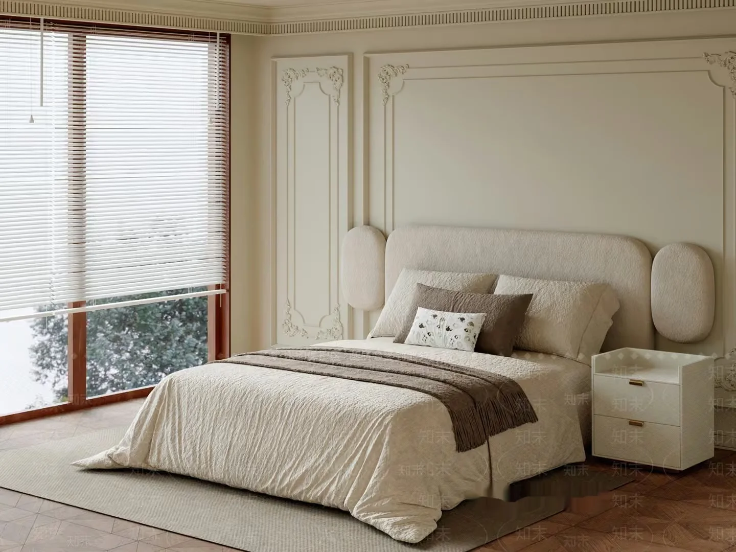 Cozy Bedroom 3D Model – 2351 – VRAY Render