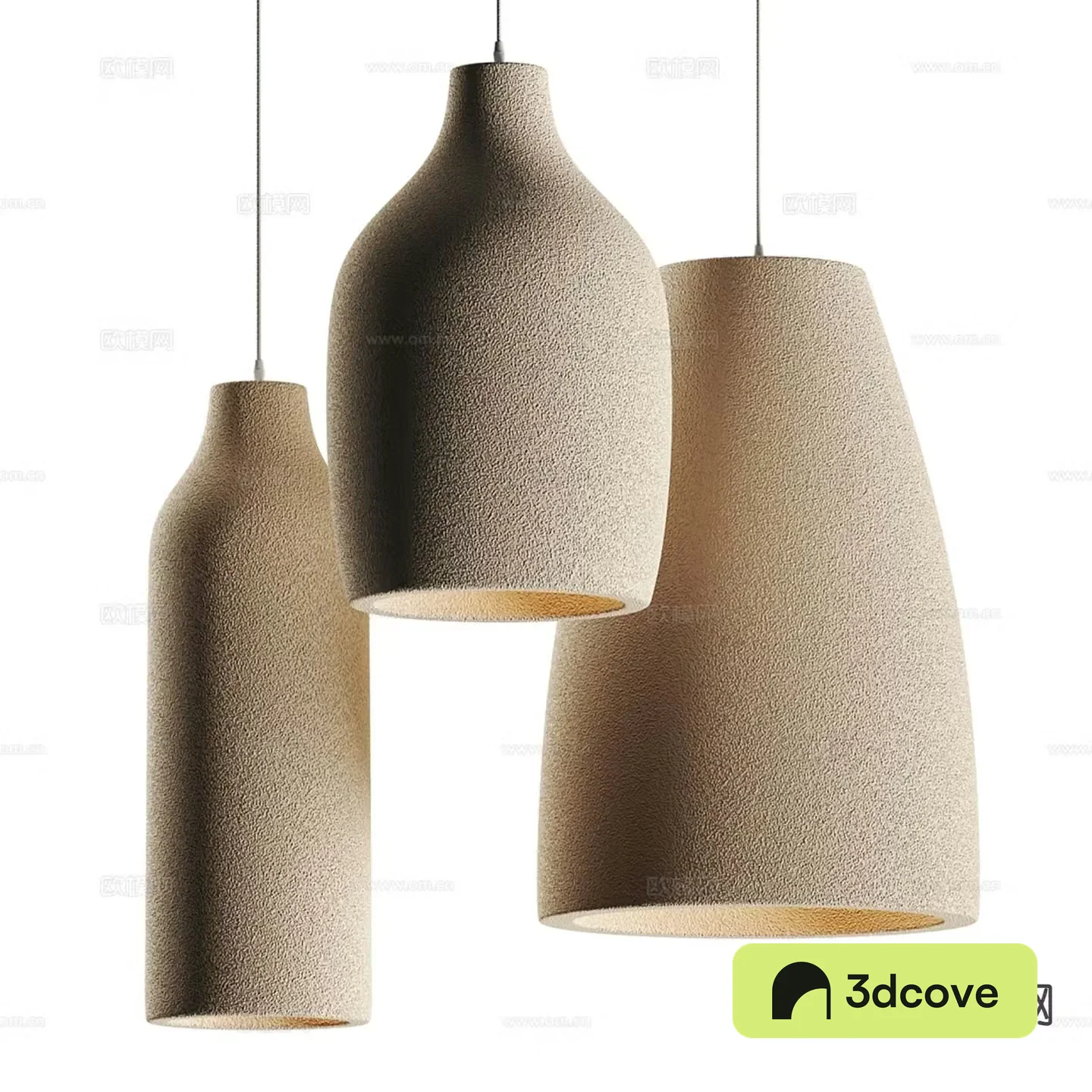 Wabi-sabi style chandelier texture chandelier
