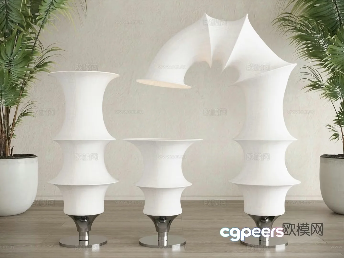 Modern Wagyu Floor Lamp Fishing Lamp Decorative Lamp 3D Model