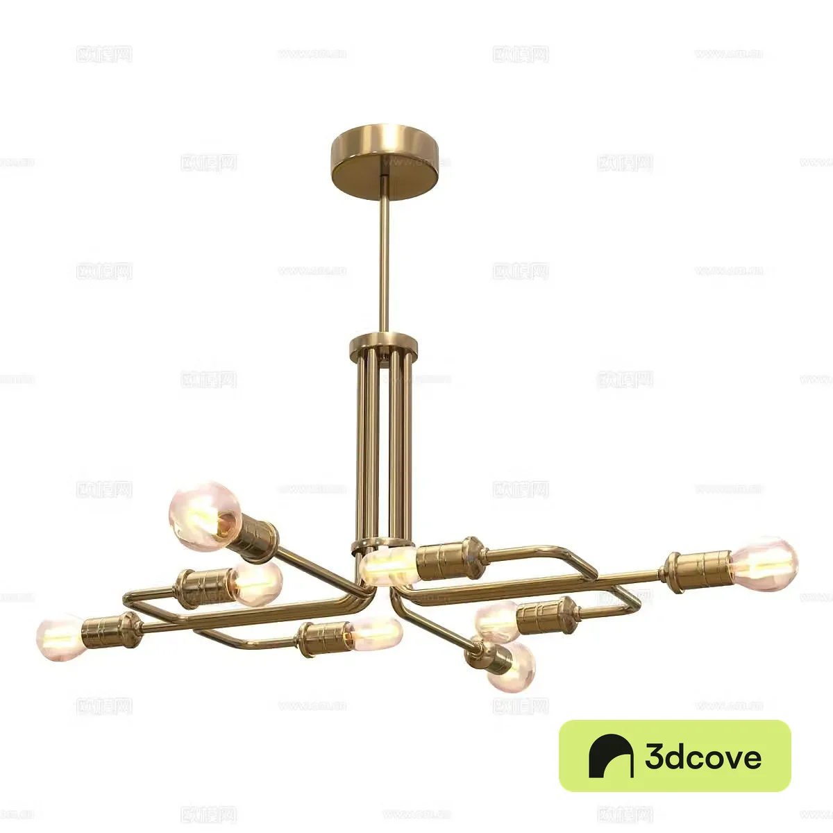 Light luxury hall chandelier