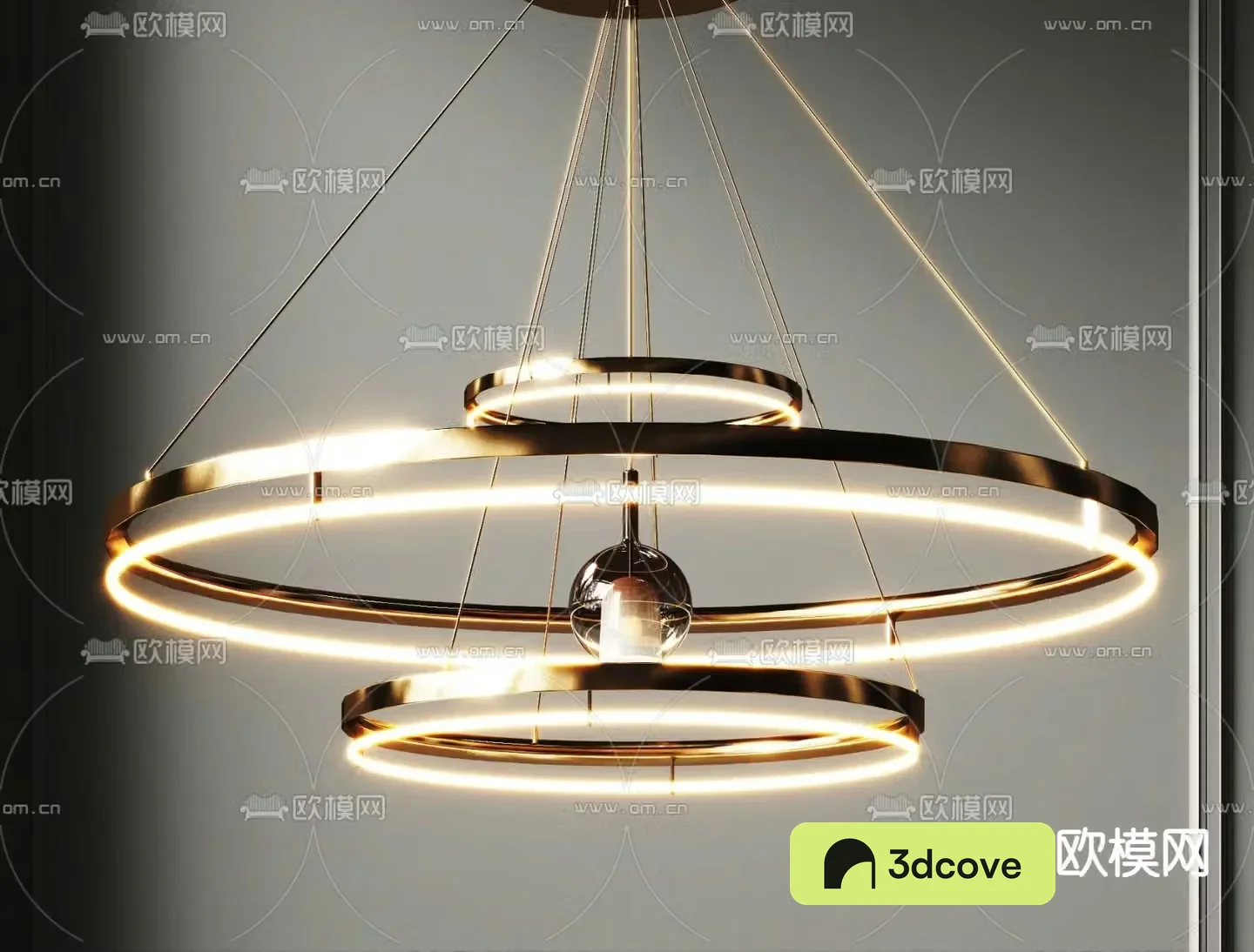 Light luxury chandelier ring chandelier