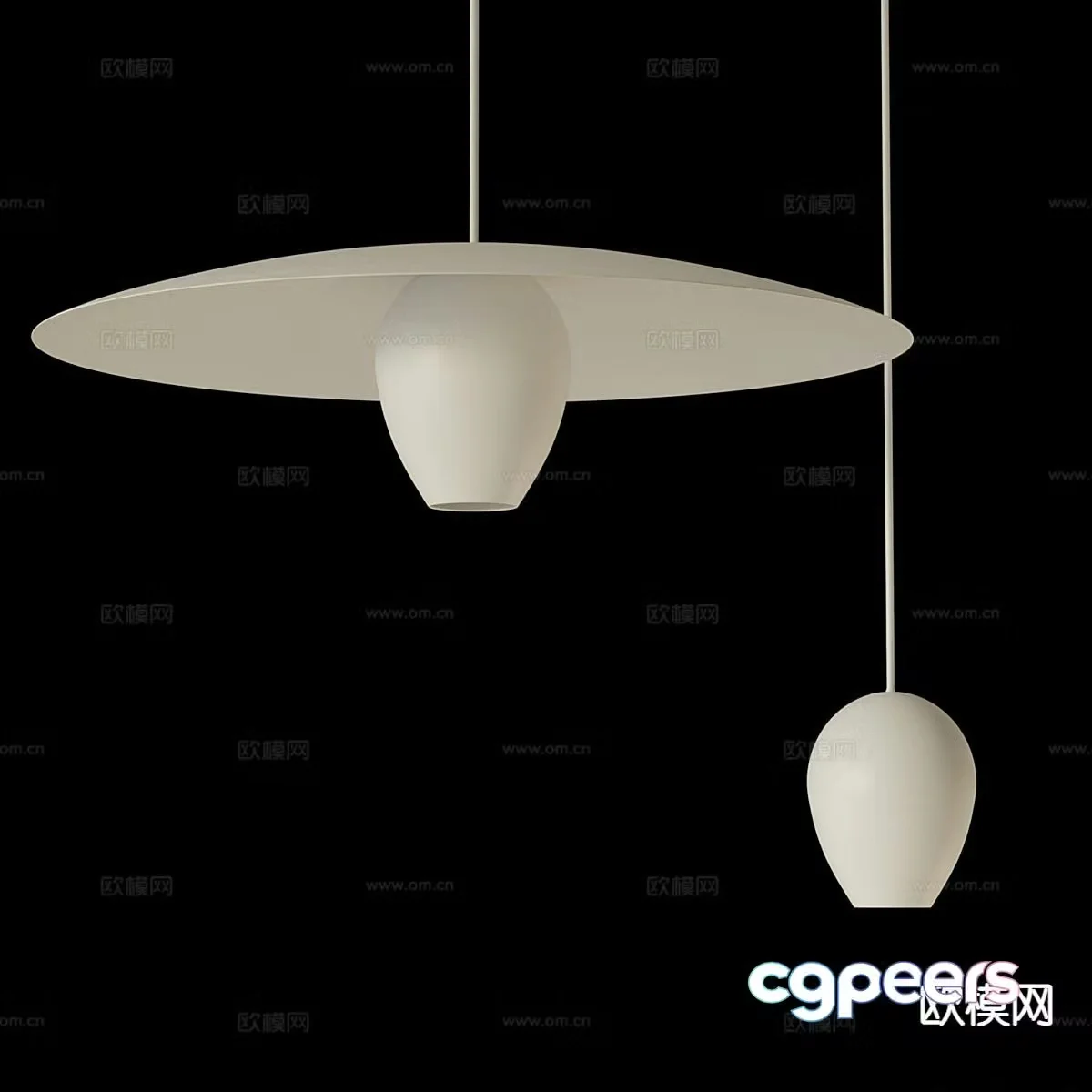 Art chandelier 3d model