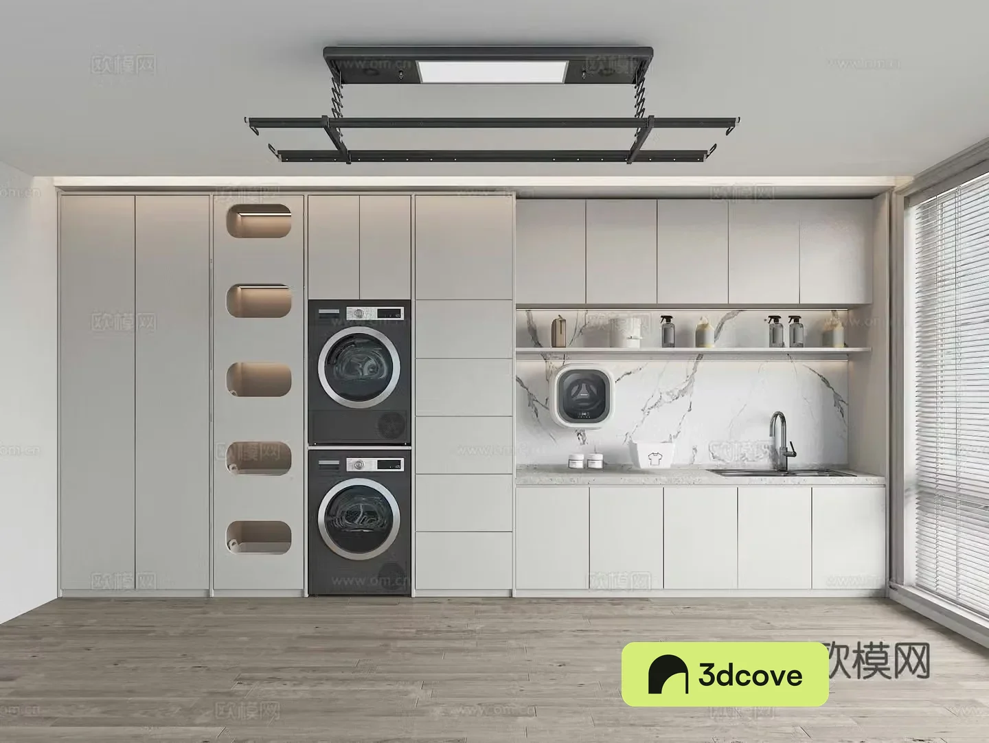 Modern washing machine cabinet