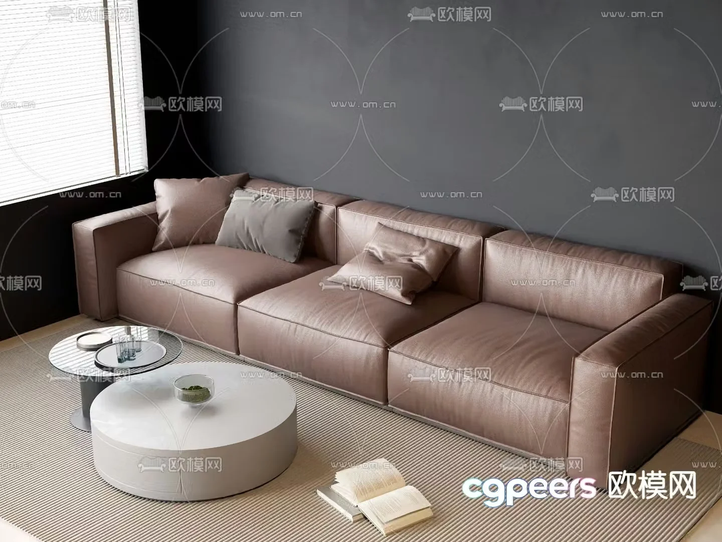 Modern sofa set 3d model