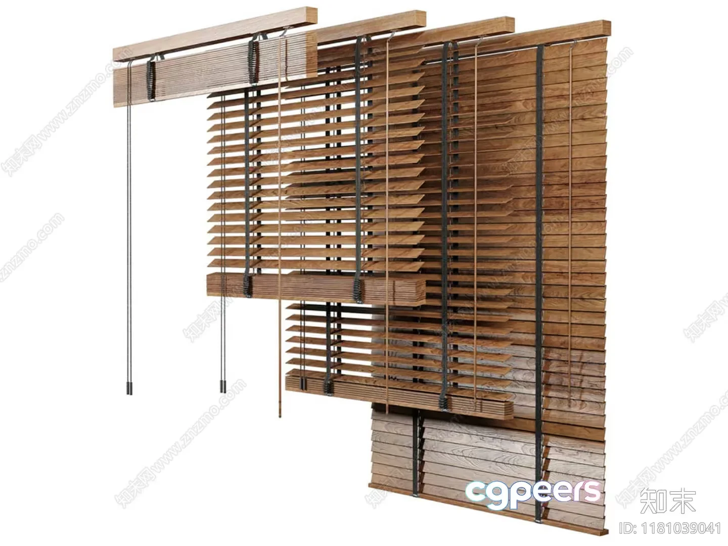 Wooden Blinds 3D Model – 9219 – VRAY Render