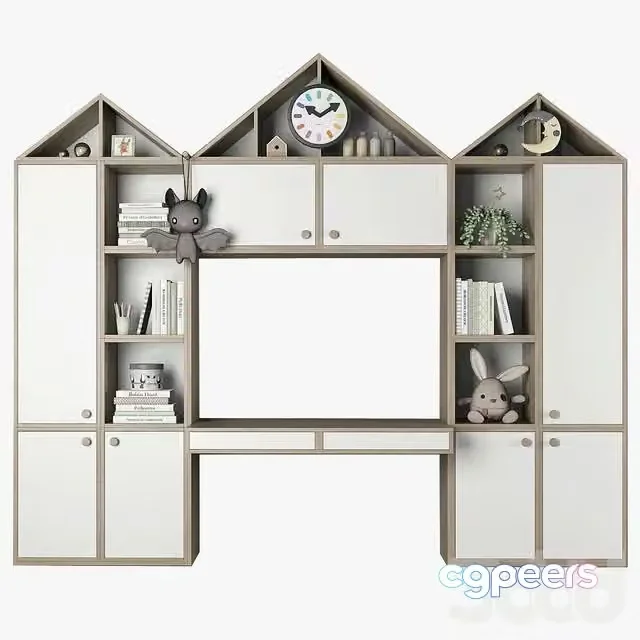 3ds Max Free – Furniture composition for children’s room 76