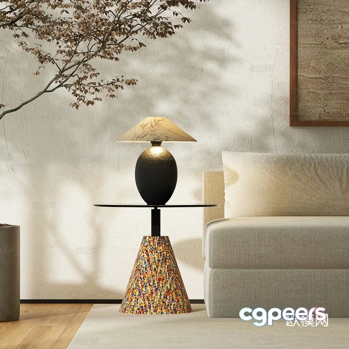 Modern angle table Modern side table Italian angle table Modern Italian angle table 3D model